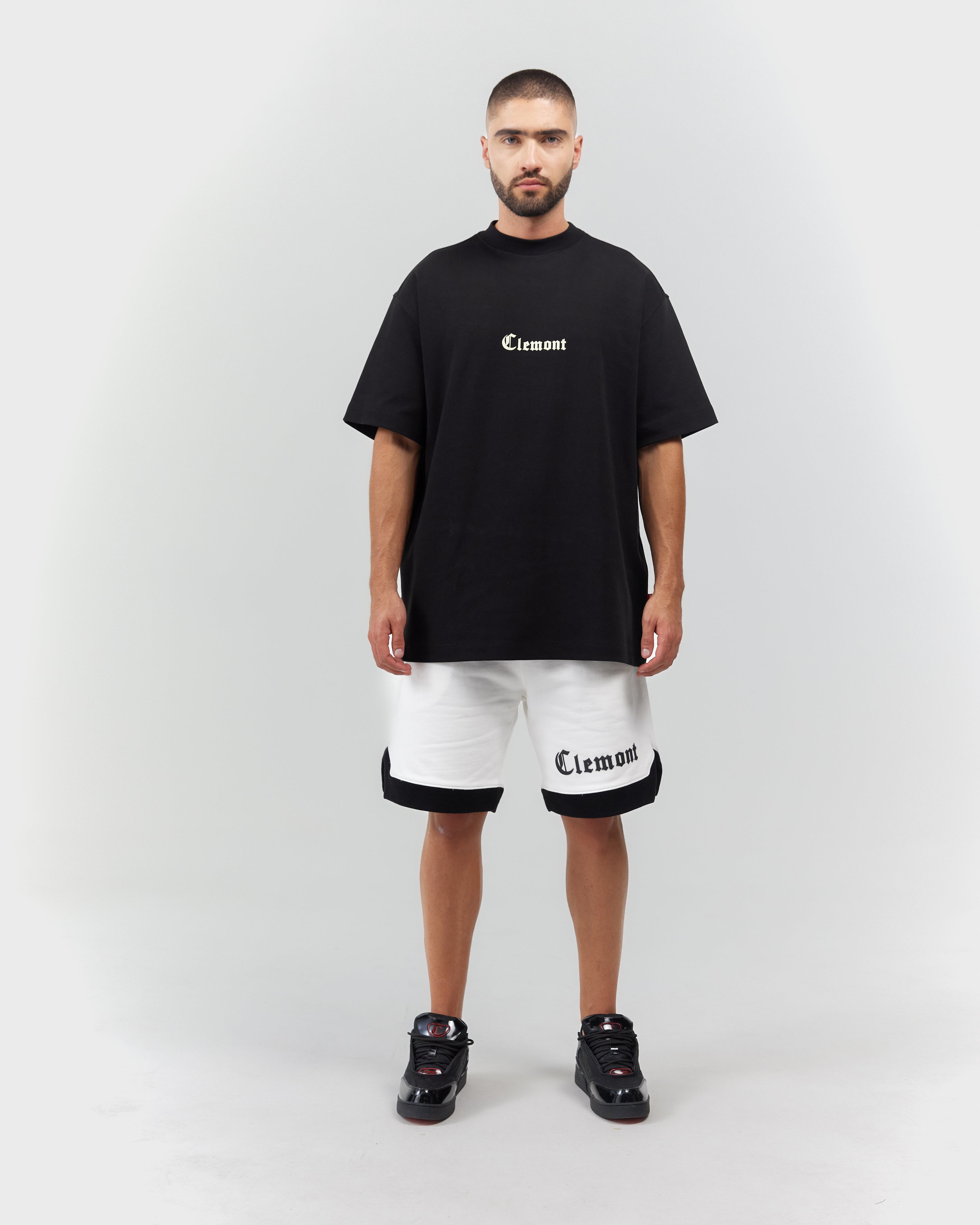 T-SHIRT MEN OVERSIZED FULGORE BLACK CLEMONT