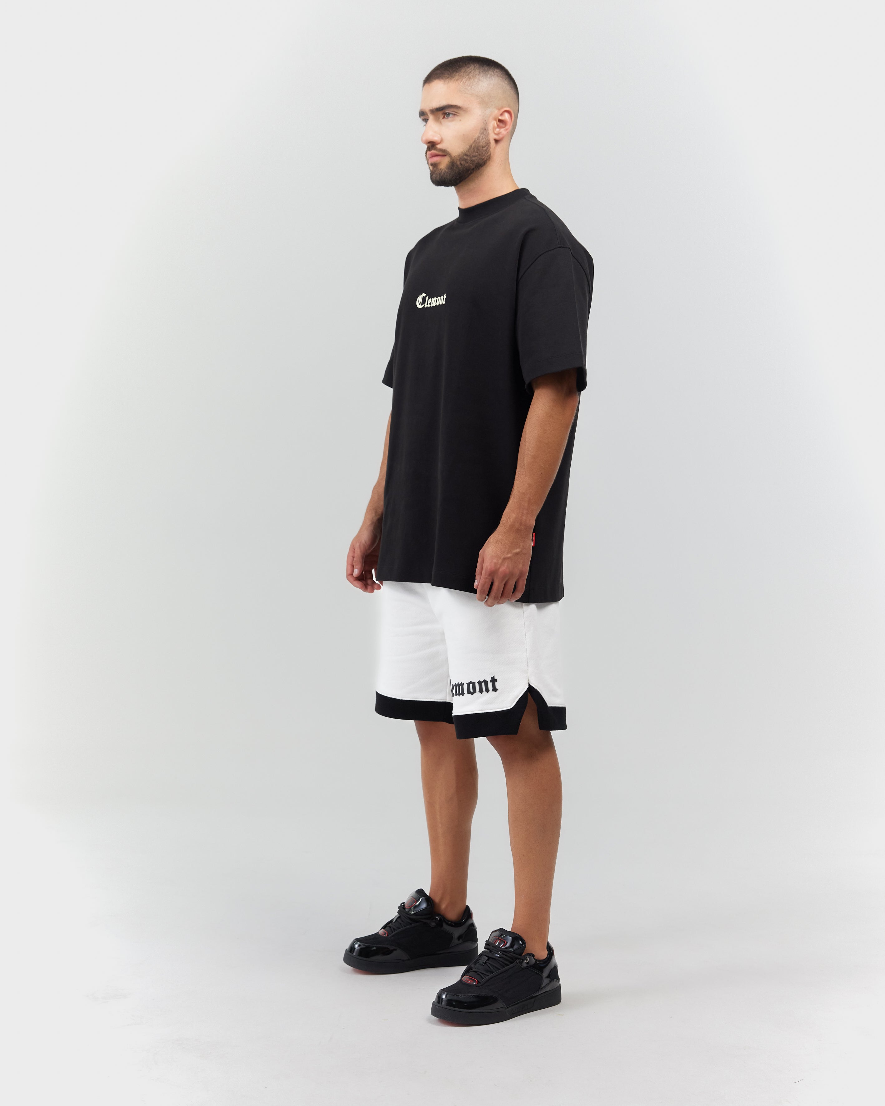 T-SHIRT MEN OVERSIZED FULGORE BLACK CLEMONT