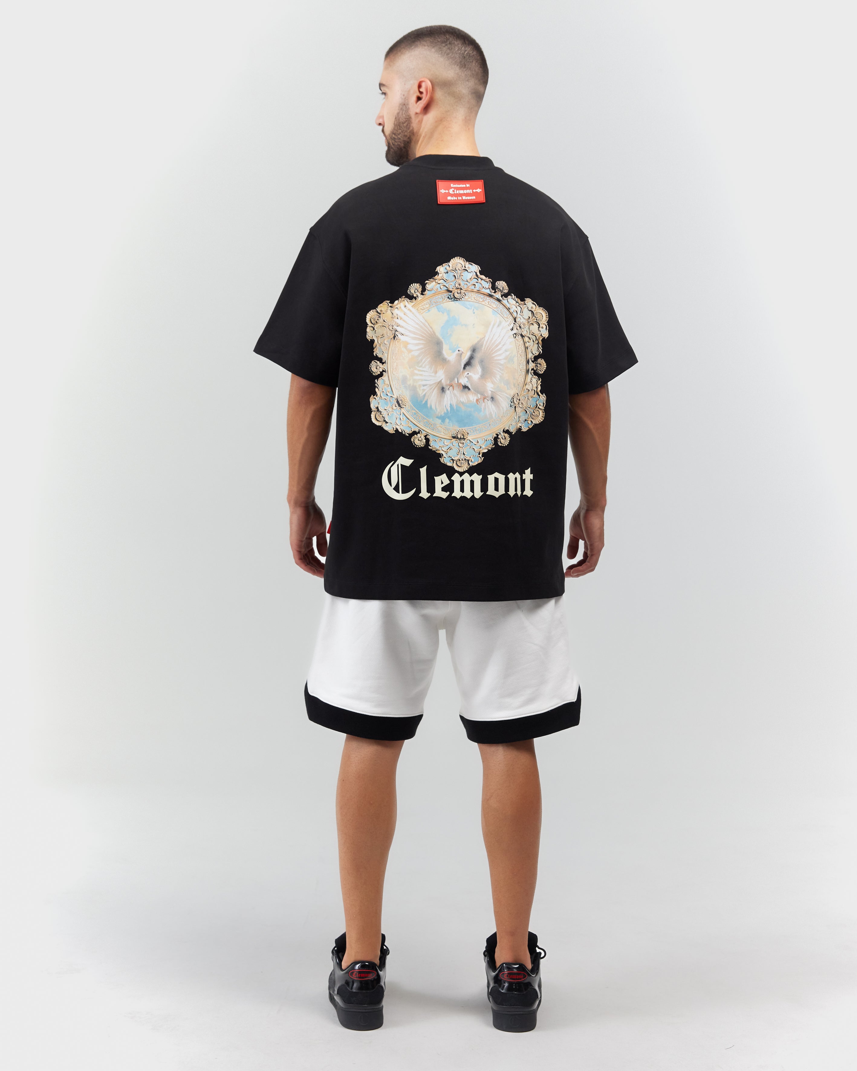 T-SHIRT MEN OVERSIZED FULGORE BLACK CLEMONT