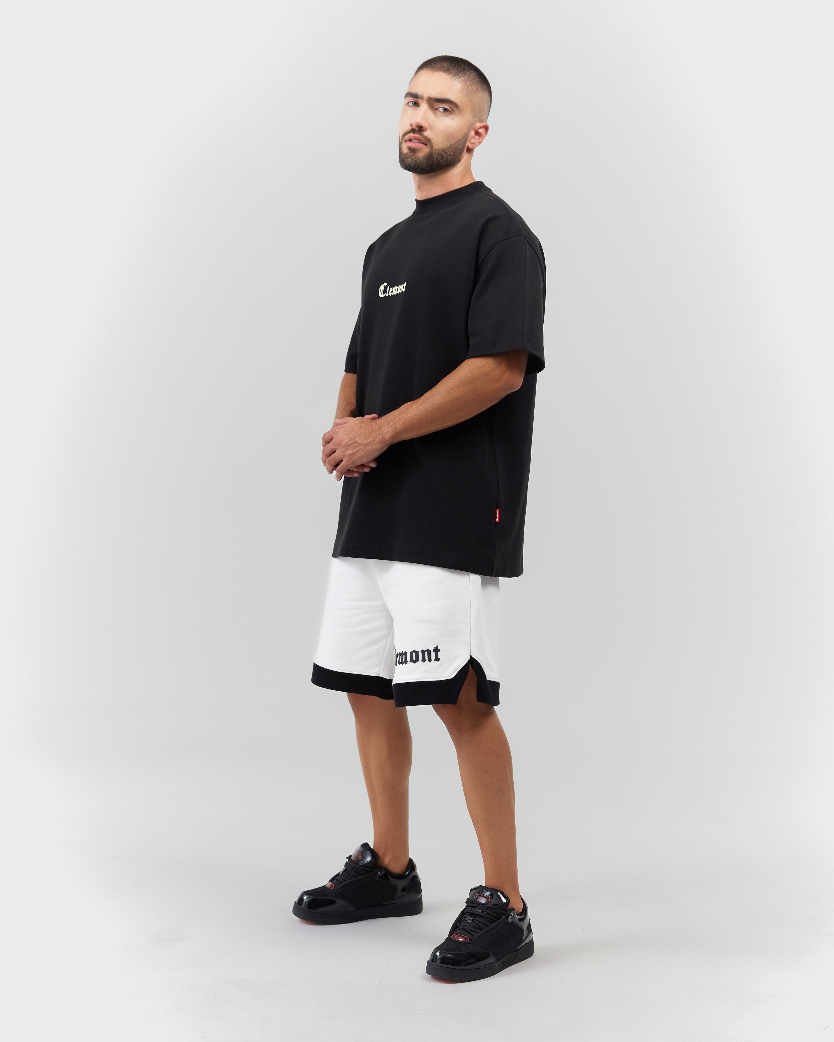T-SHIRT MEN OVERSIZED FULGORE BLACK CLEMONT