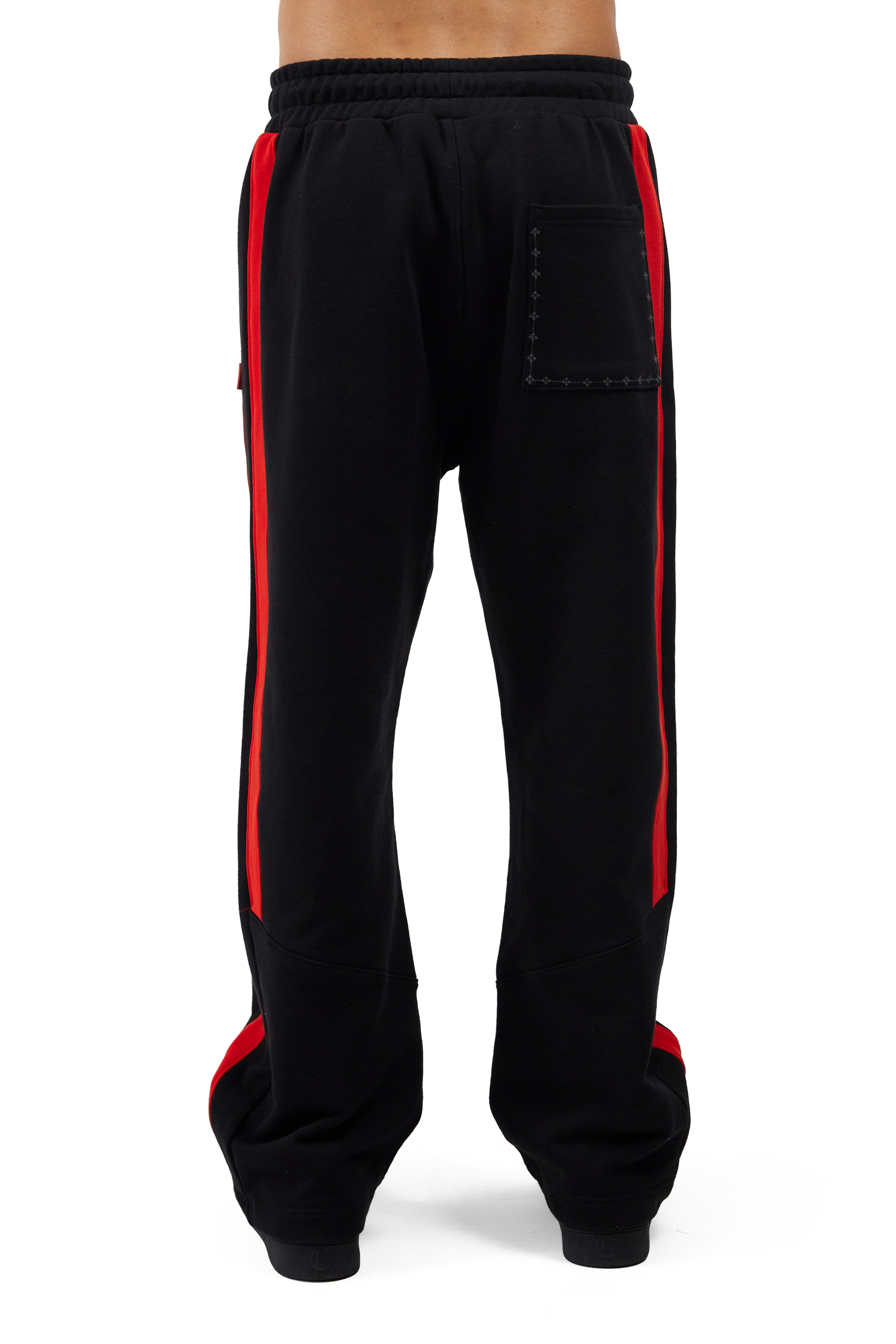SWEAT PANTS MEN LUSSO BLACK/RED CLEMONT