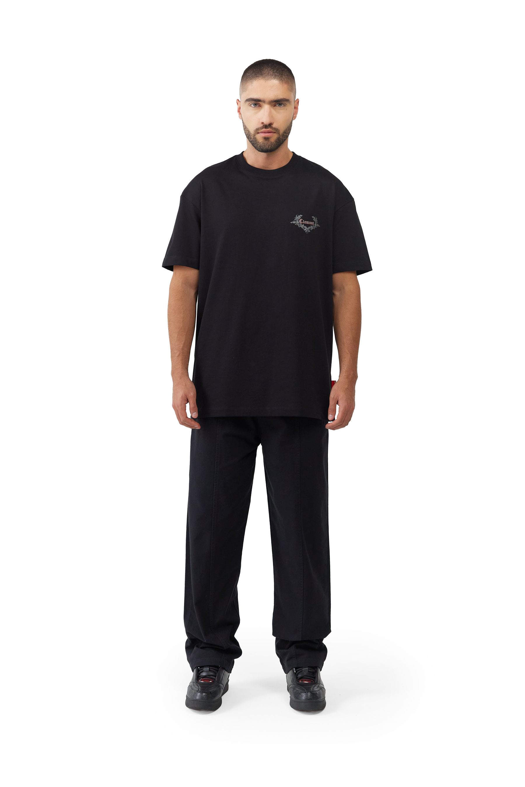 T-SHIRT MEN RADIOSITÁ BLACK CLEMONT
