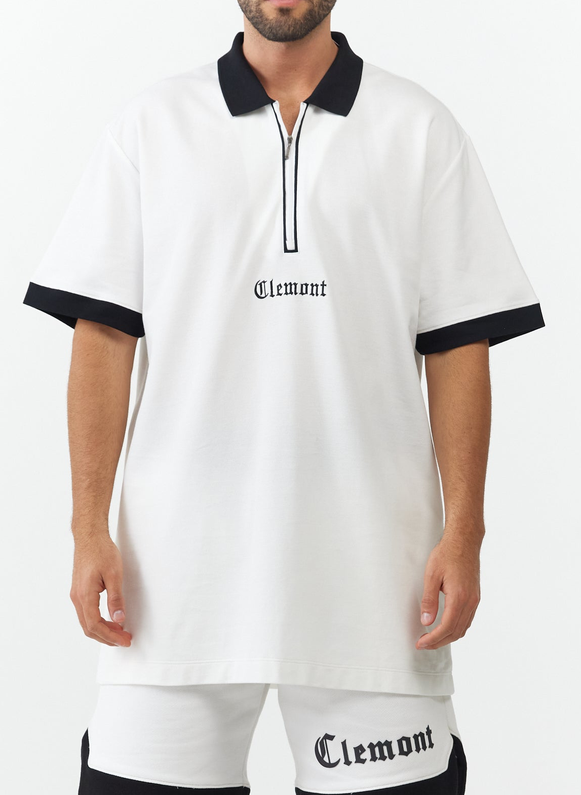 POLO SHIRT MEN RETICOLO CREAM CLEMONT