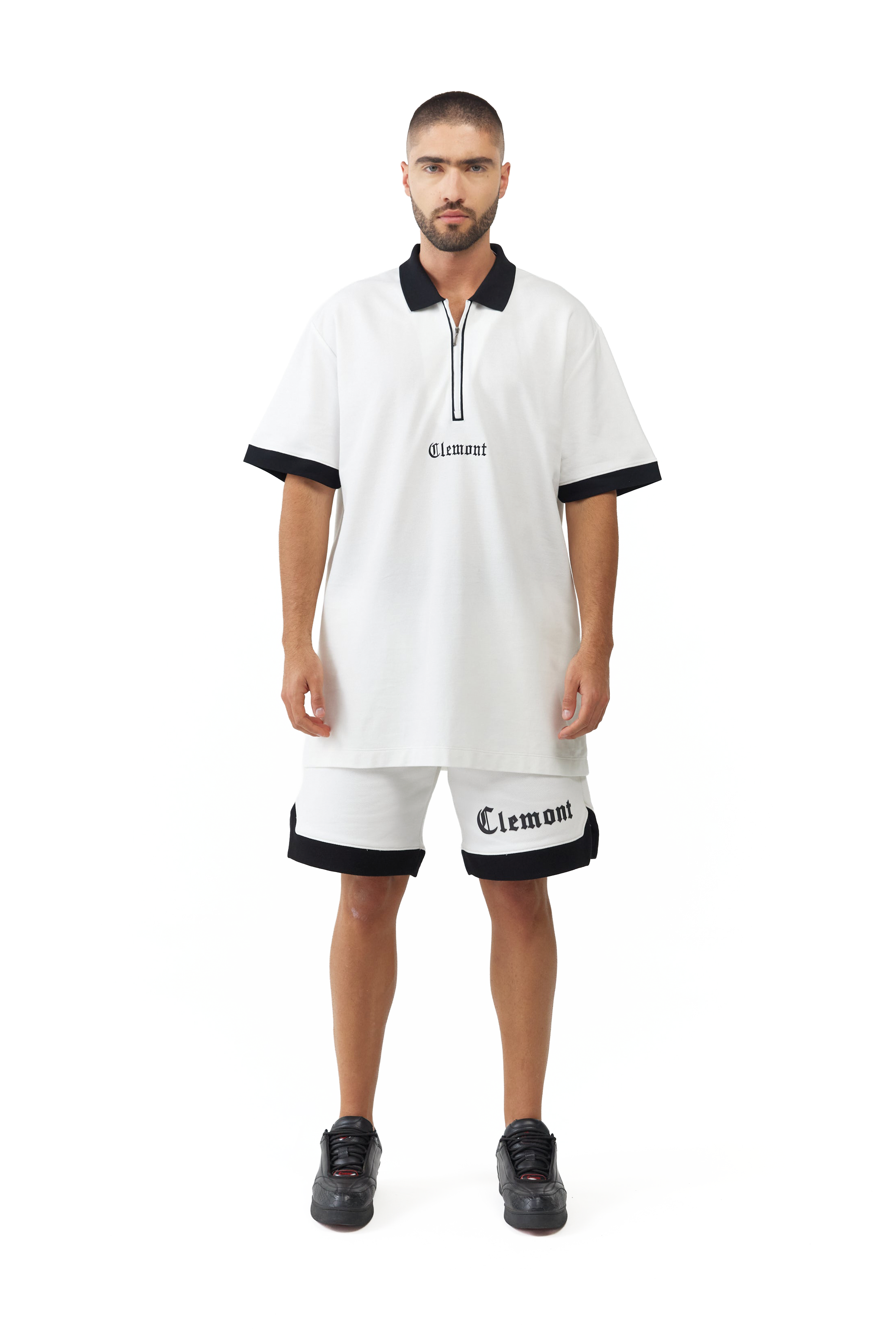 POLO SHIRT MEN RETICOLO CREAM CLEMONT