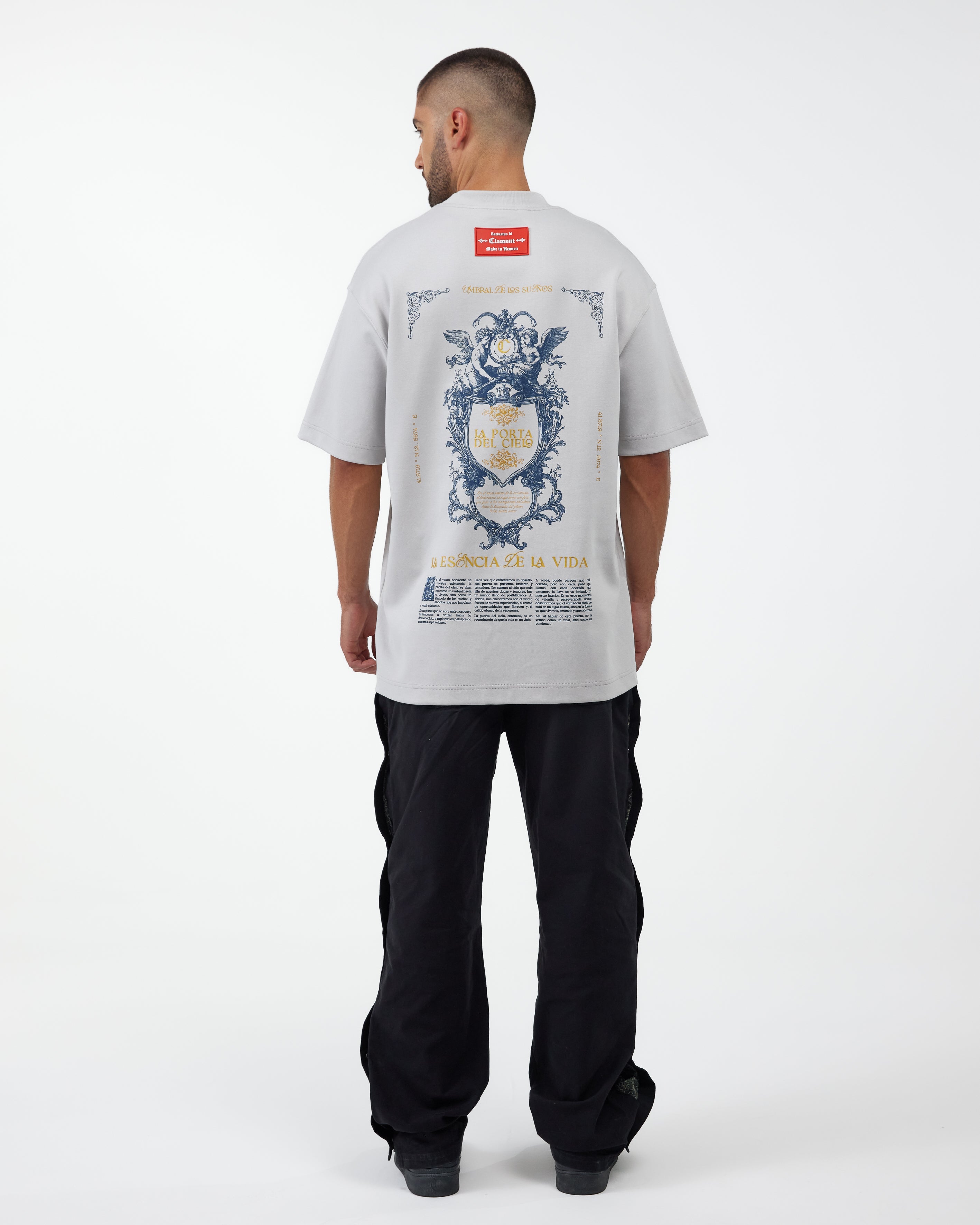 CAMISETA OVERSIZED ELEVARE GRIS CLEMONT