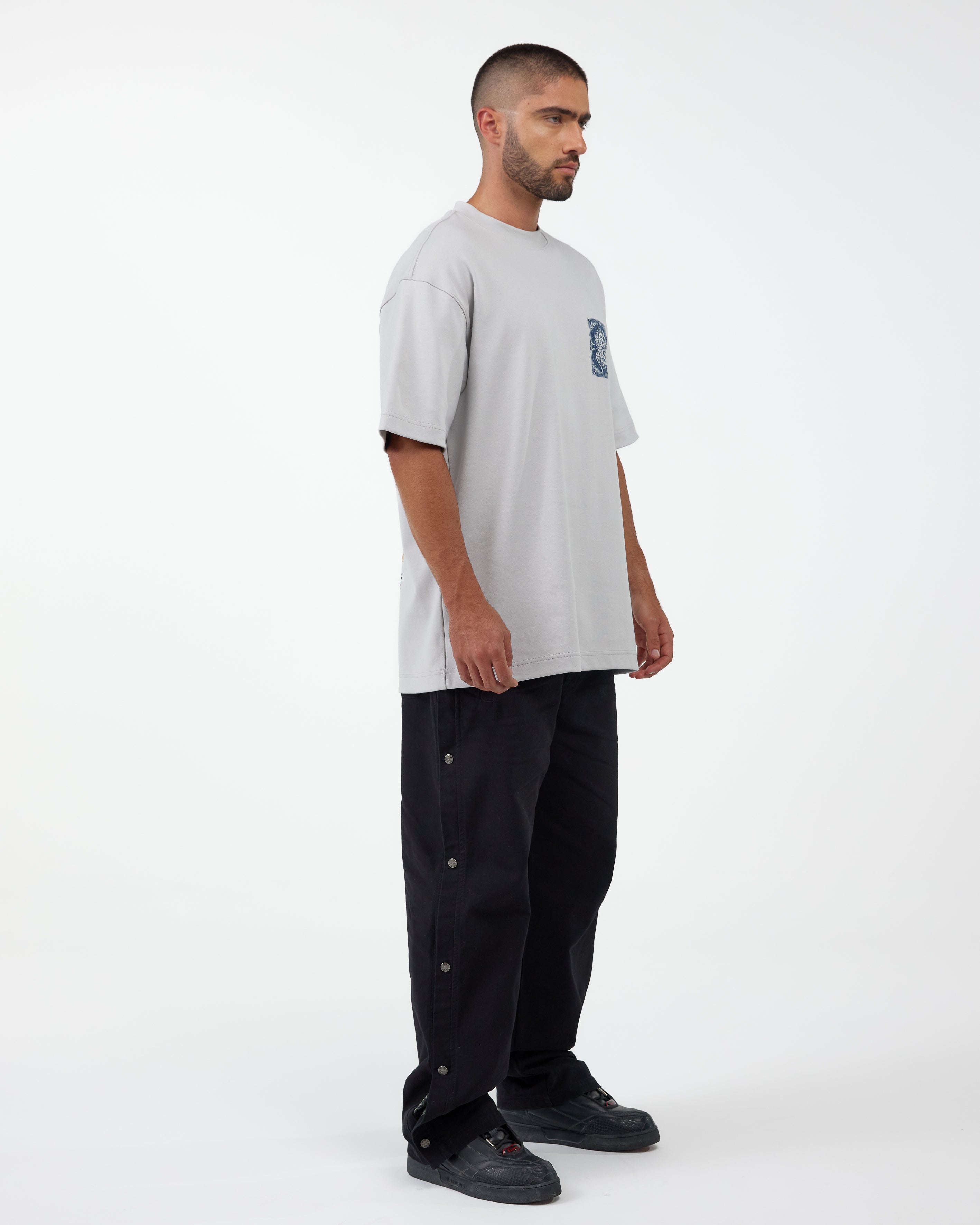 CAMISETA OVERSIZED ELEVARE GRIS CLEMONT