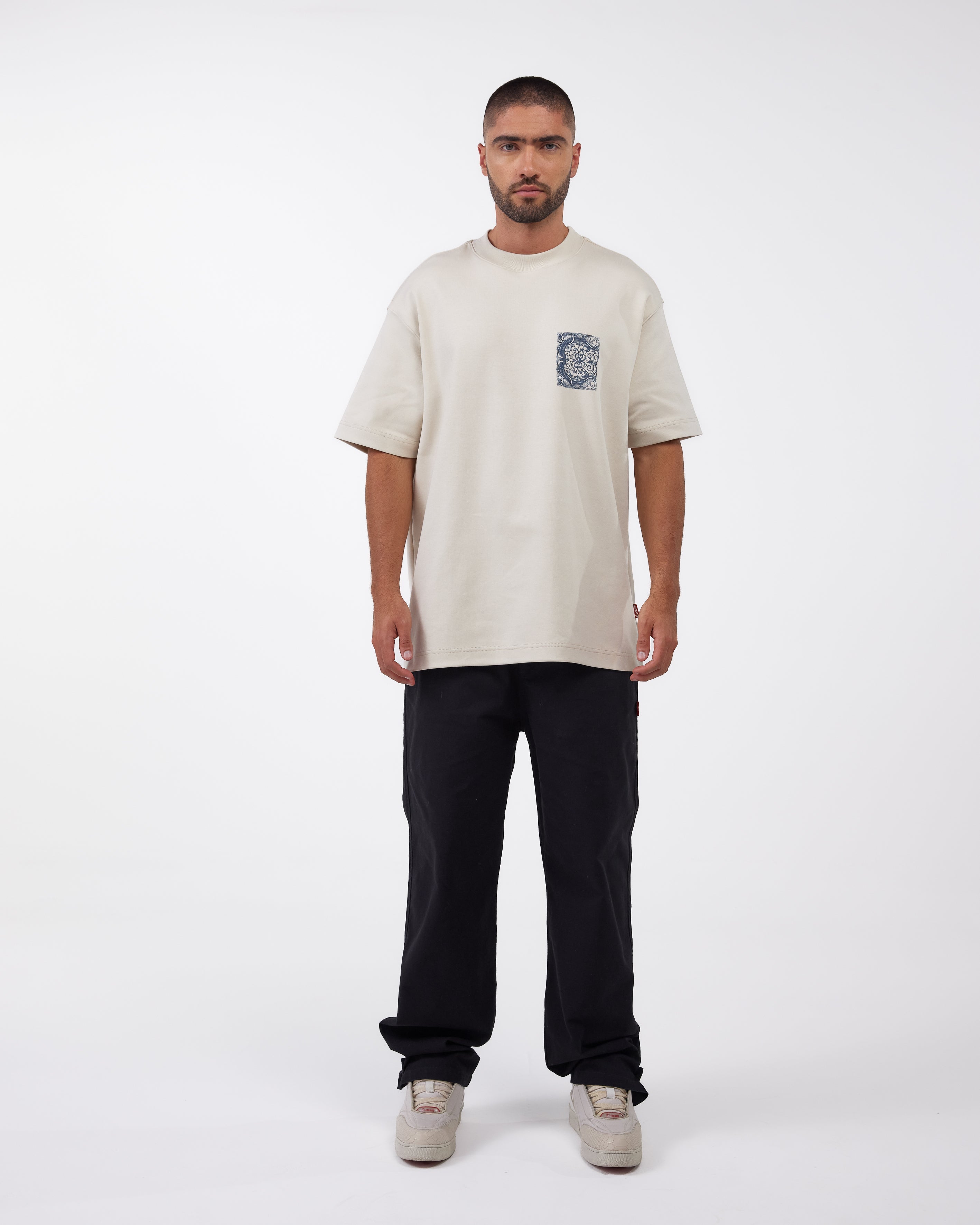 CAMISETA OVERSIZED ELEVARE CREMA CLEMONT