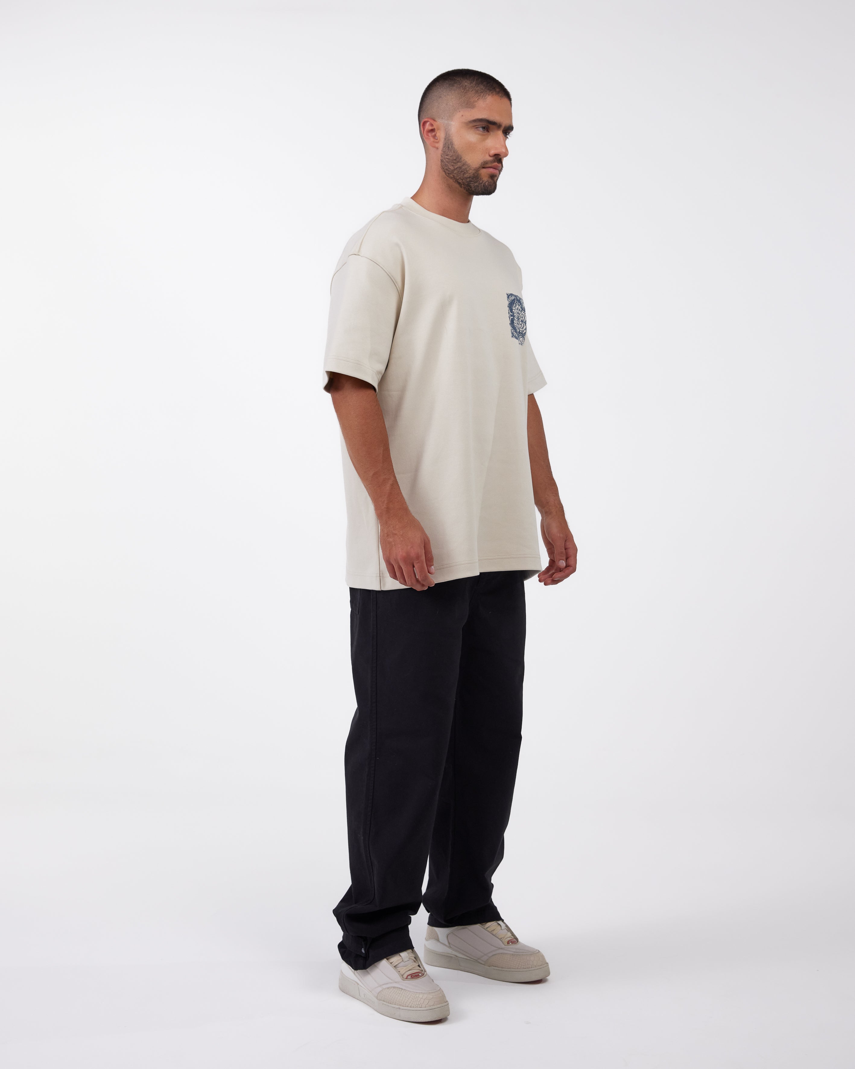 CAMISETA OVERSIZED ELEVARE CREMA CLEMONT