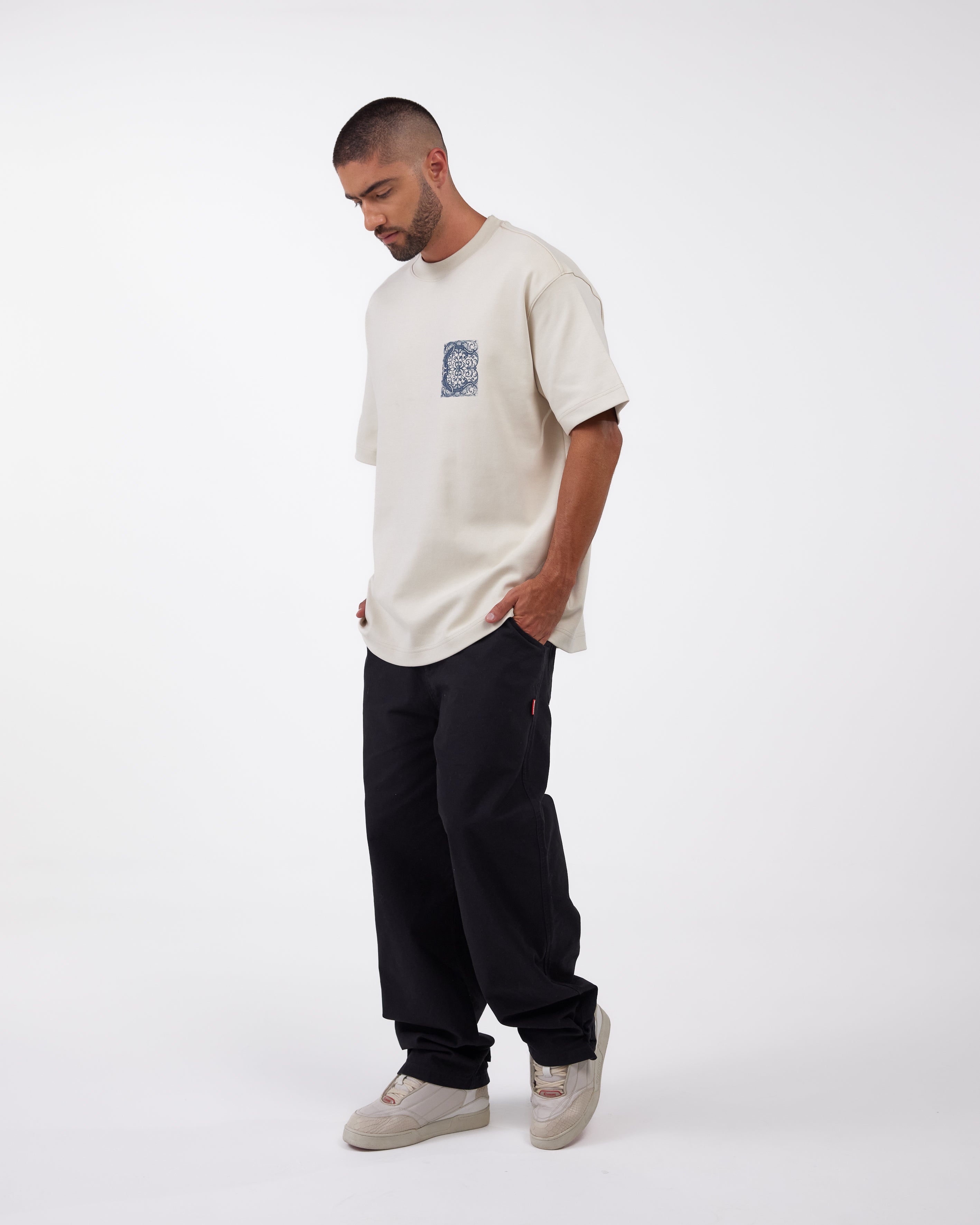 CAMISETA OVERSIZED ELEVARE CREMA CLEMONT
