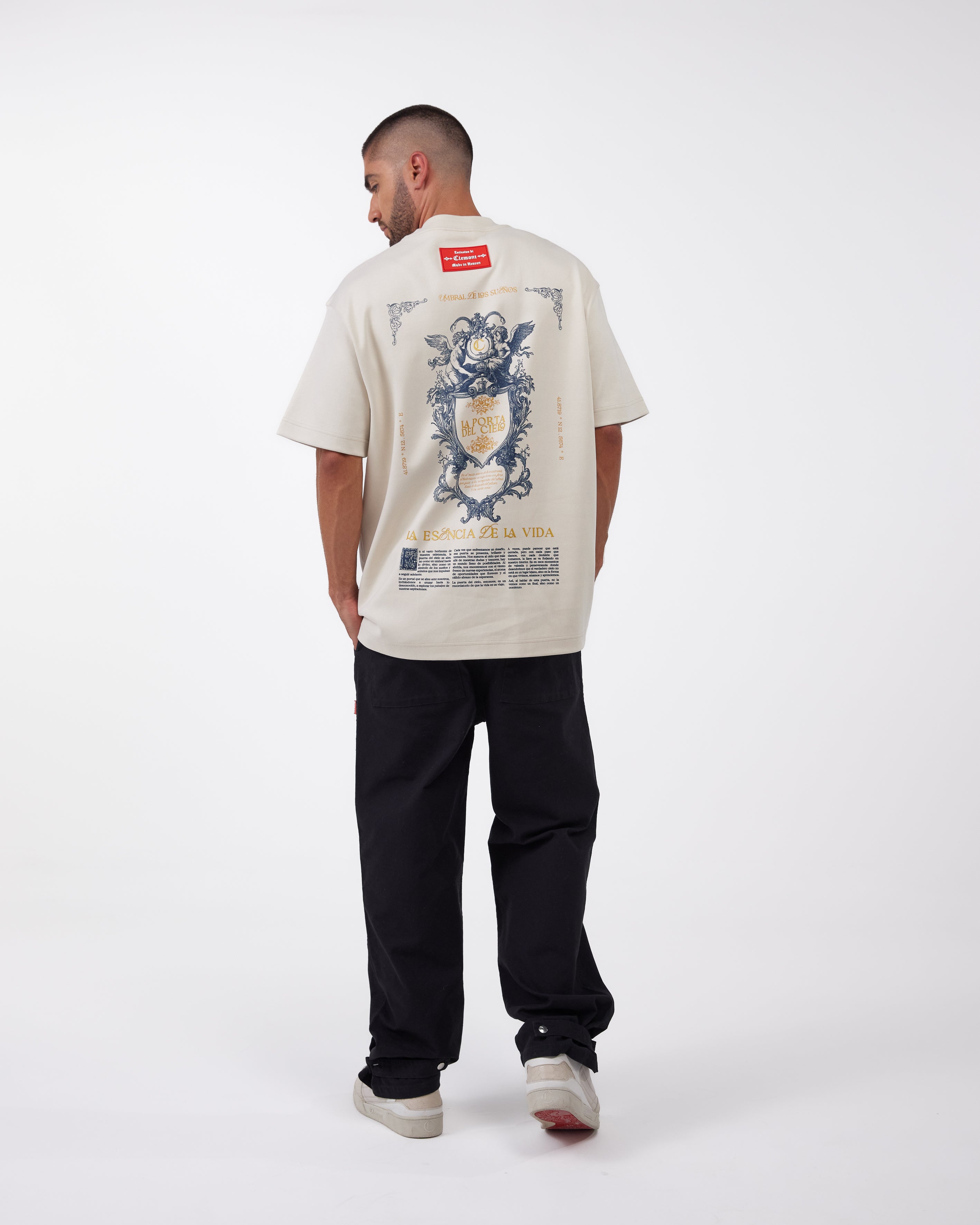 CAMISETA OVERSIZED ELEVARE CREMA CLEMONT