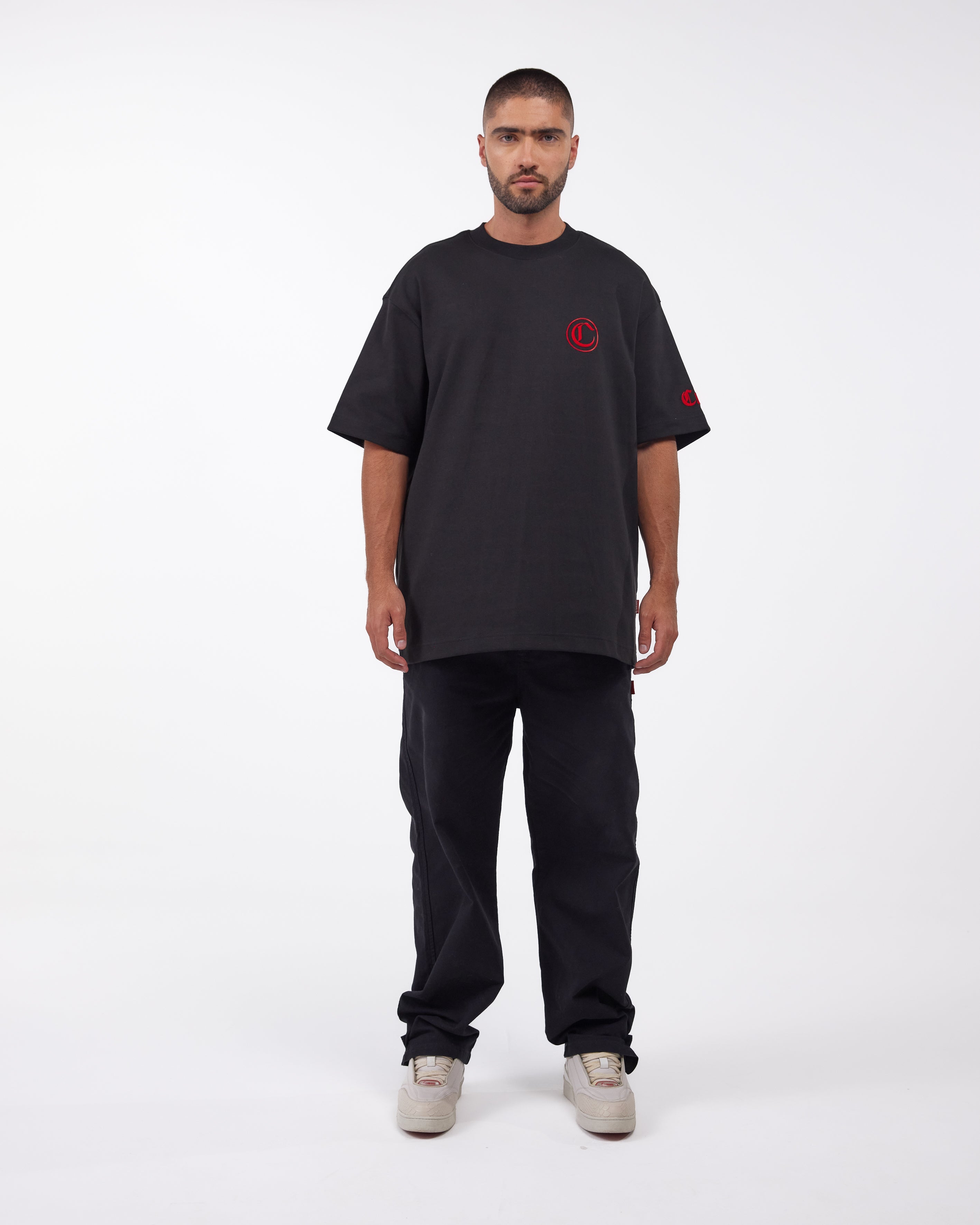 CAMISETA OVERSIZED LUMINARIA NEGRO