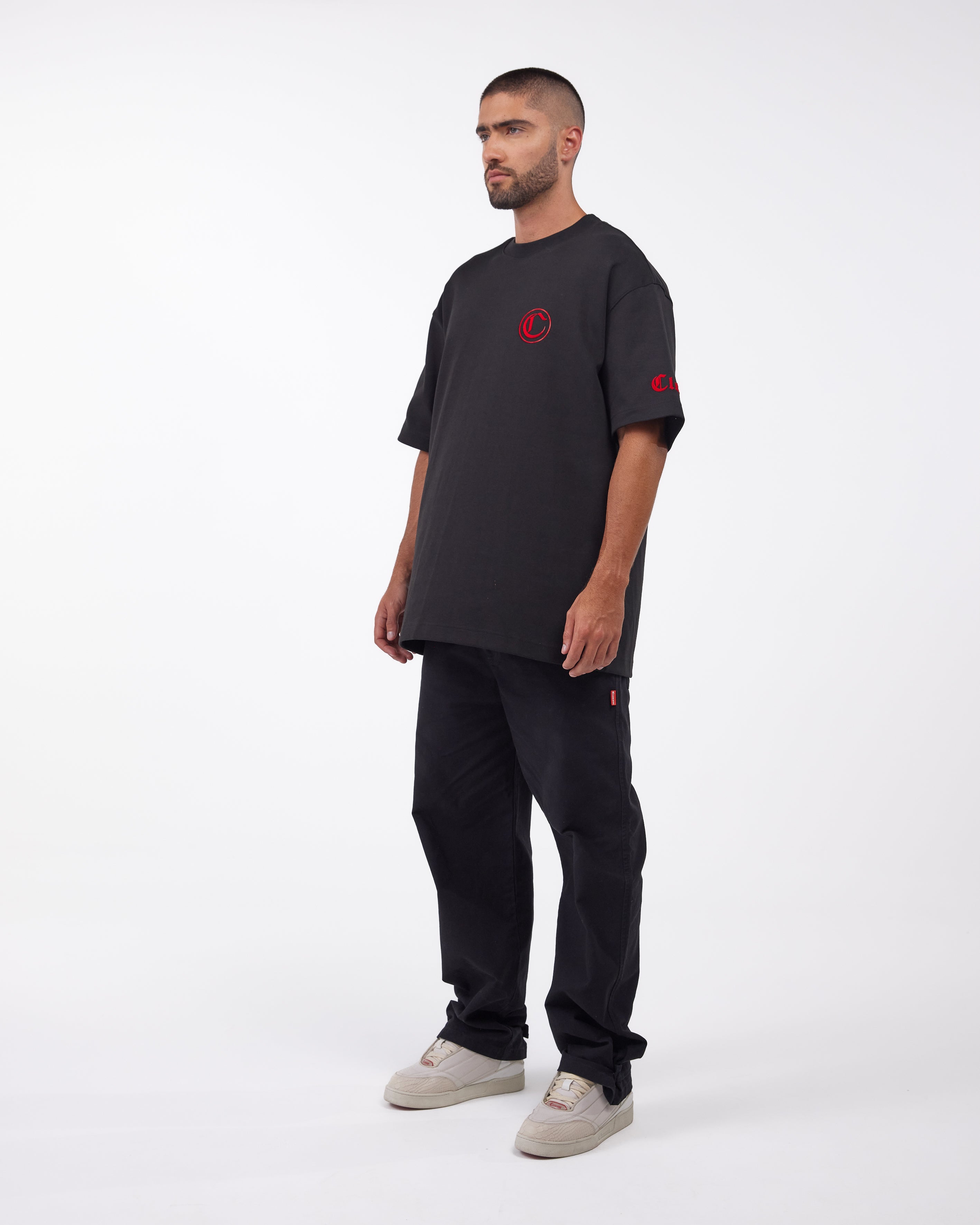 CAMISETA OVERSIZED LUMINARIA NEGRO