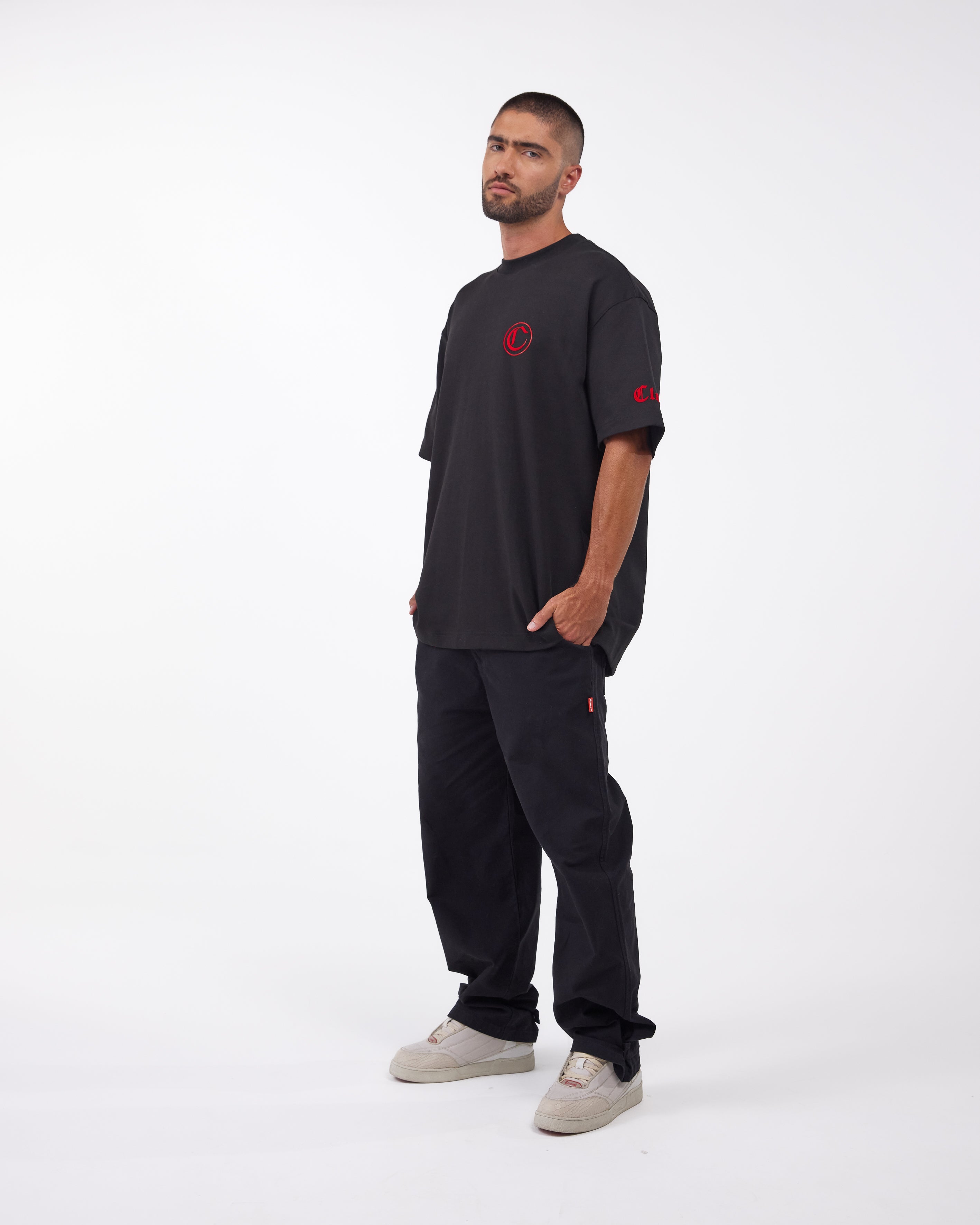 CAMISETA OVERSIZED LUMINARIA NEGRO