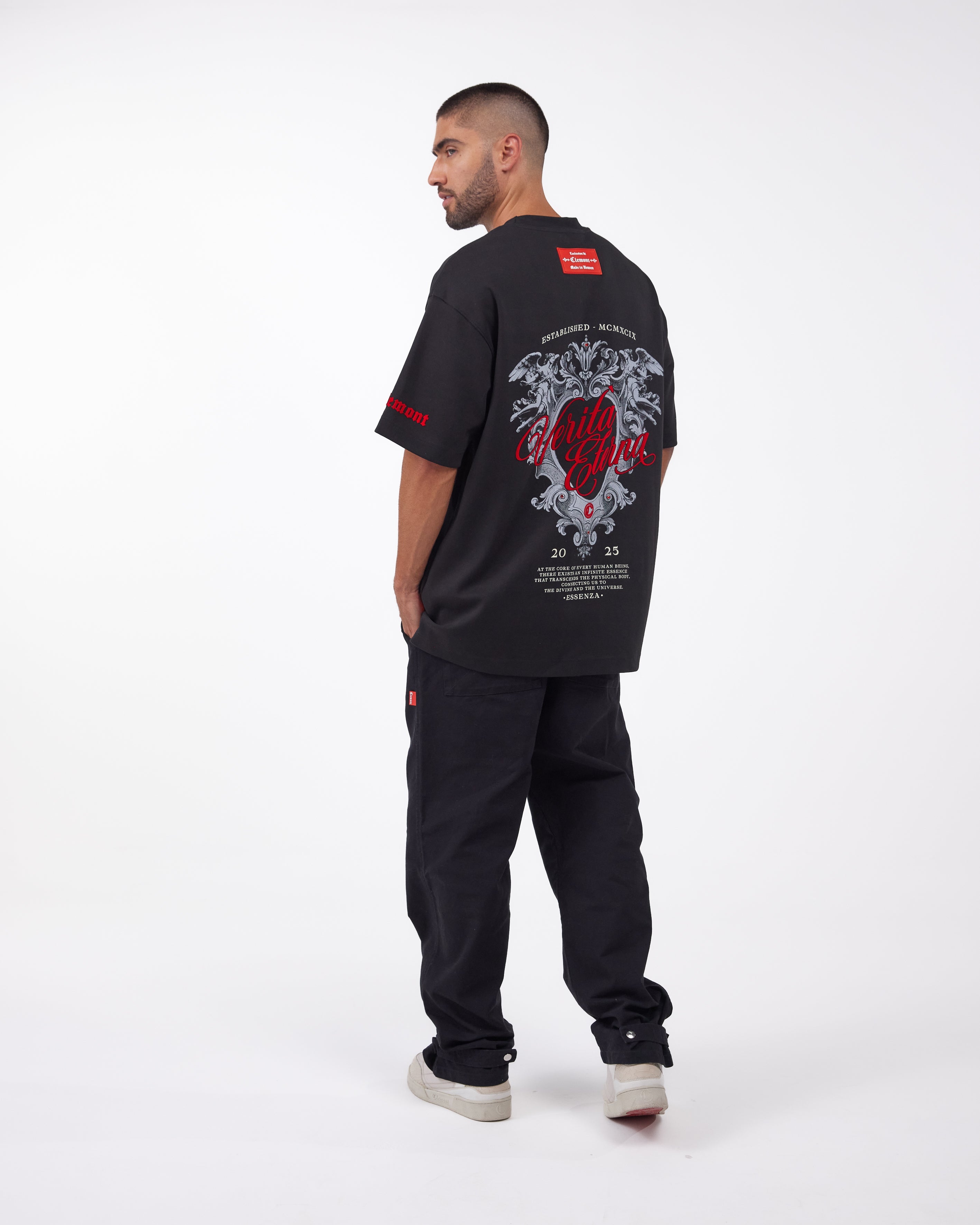 CAMISETA OVERSIZED LUMINARIA NEGRO