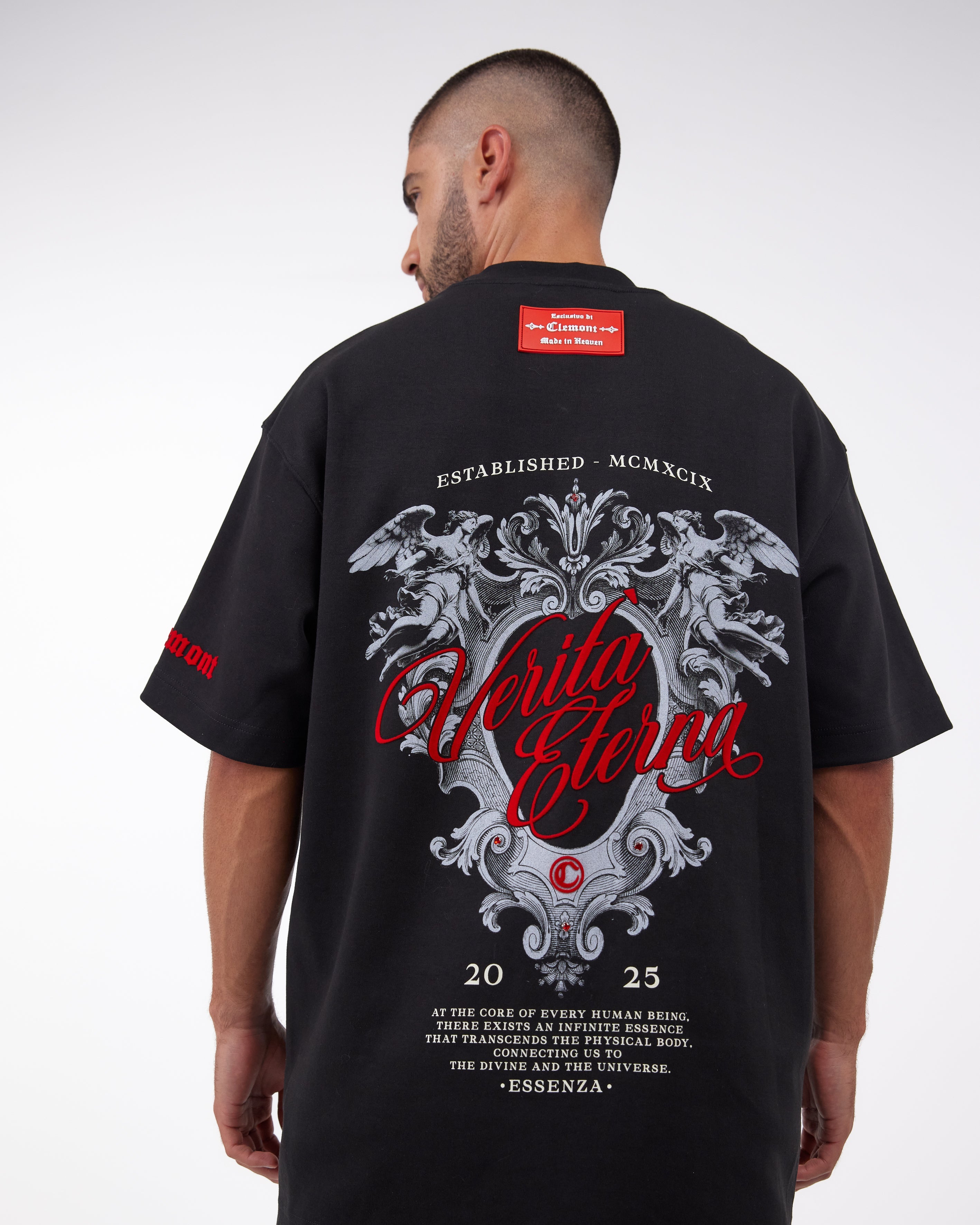 CAMISETA OVERSIZED LUMINARIA NEGRO