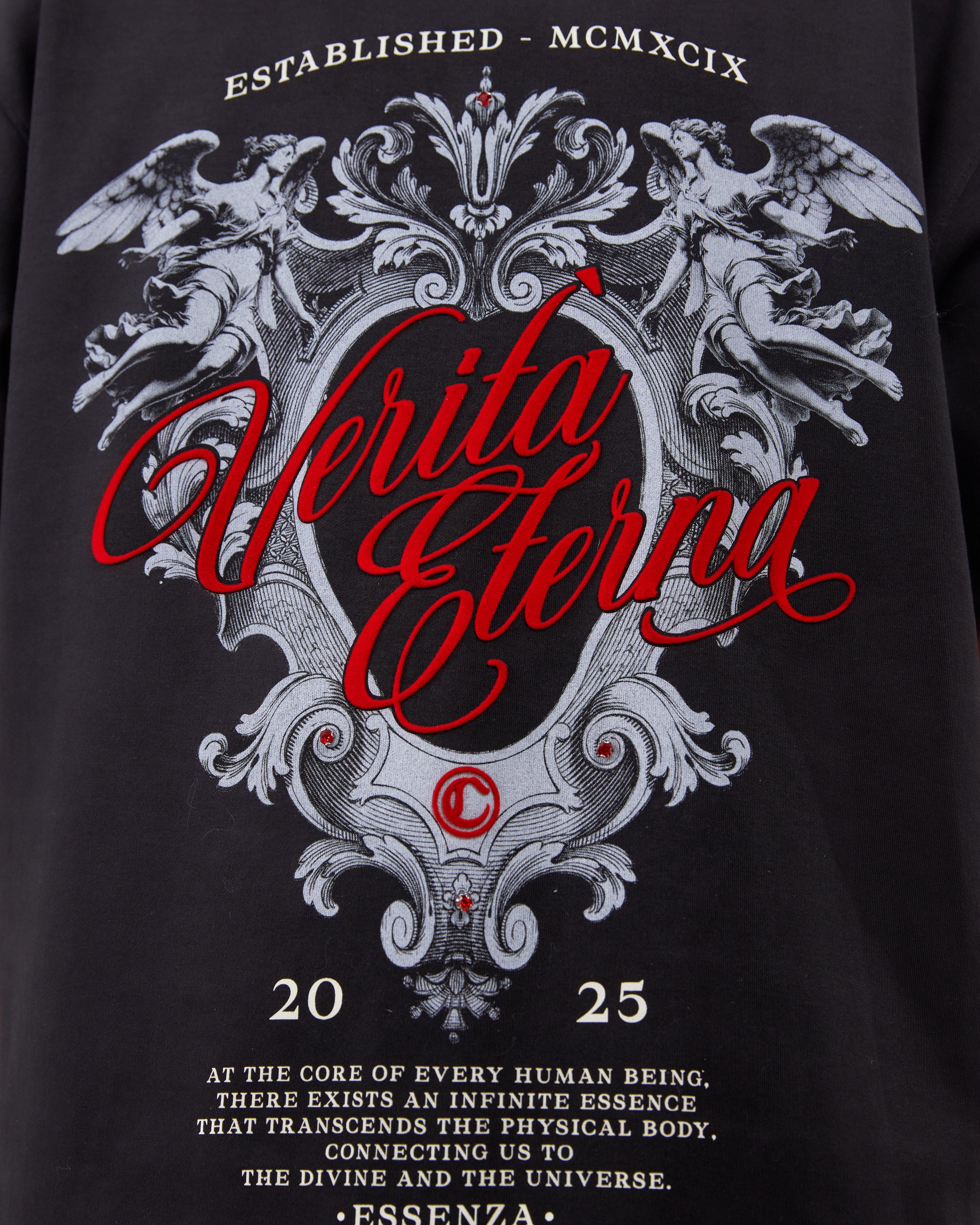 CAMISETA OVERSIZED LUMINARIA NEGRO
