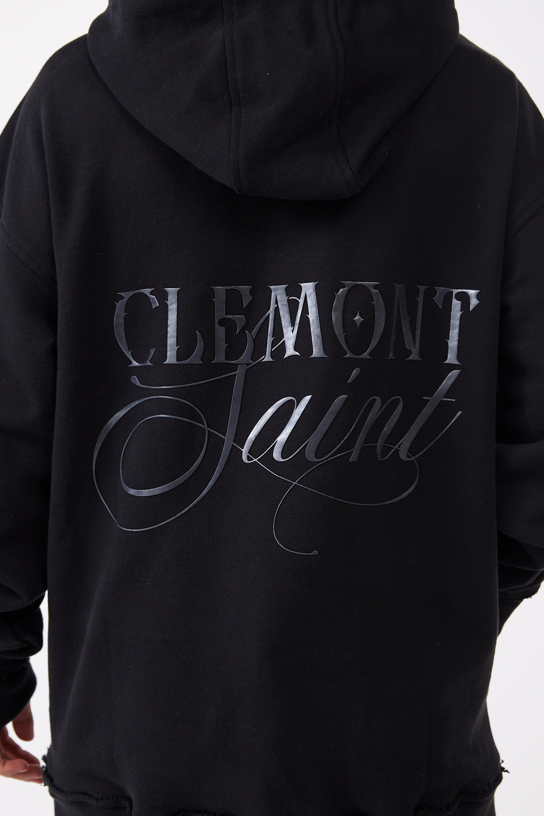 HOODIE OVERSIZED HOMBRE NERO NEGRO CLEMONT