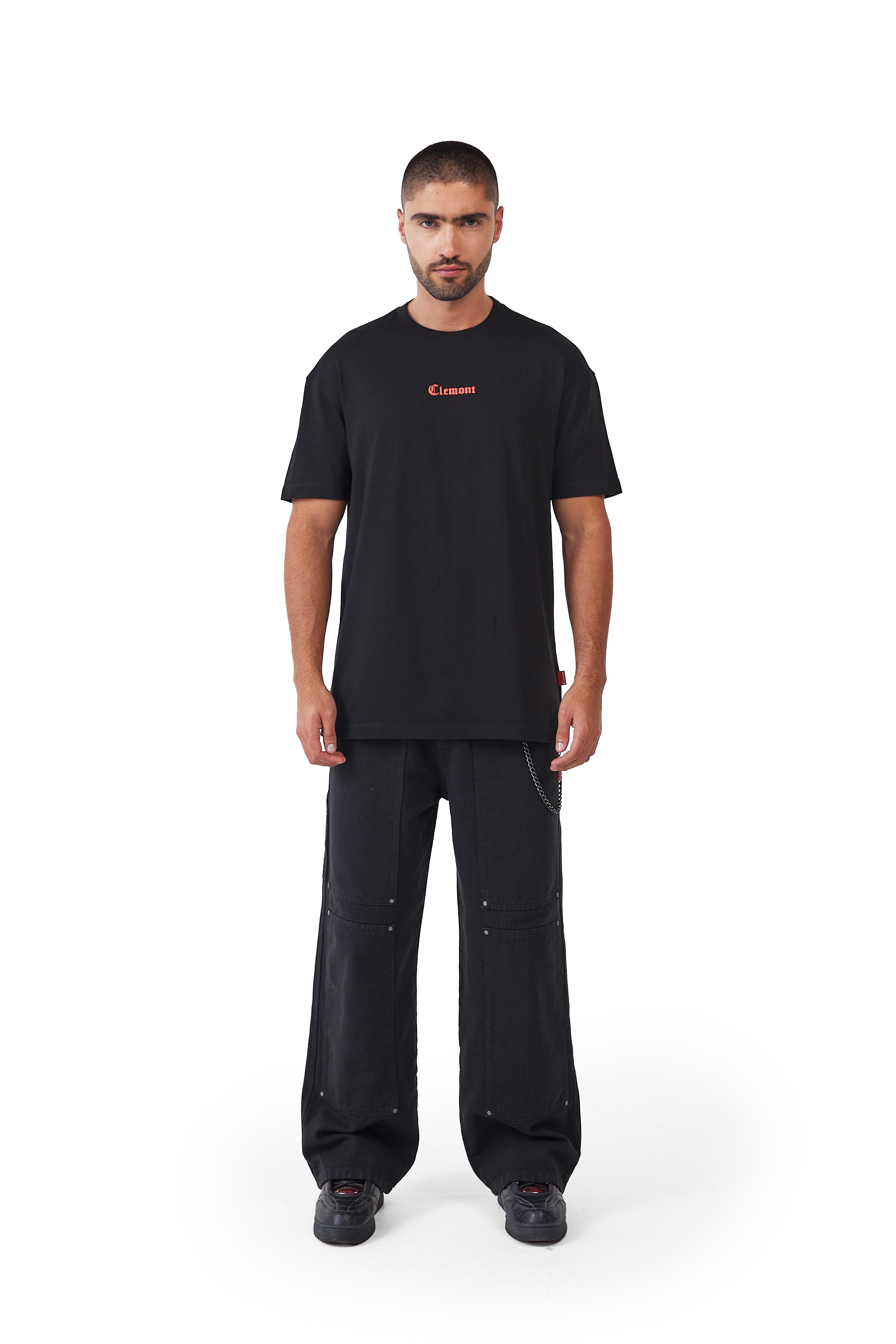CAMISETA HOMBRE PAURA NEGRO CLEMONT