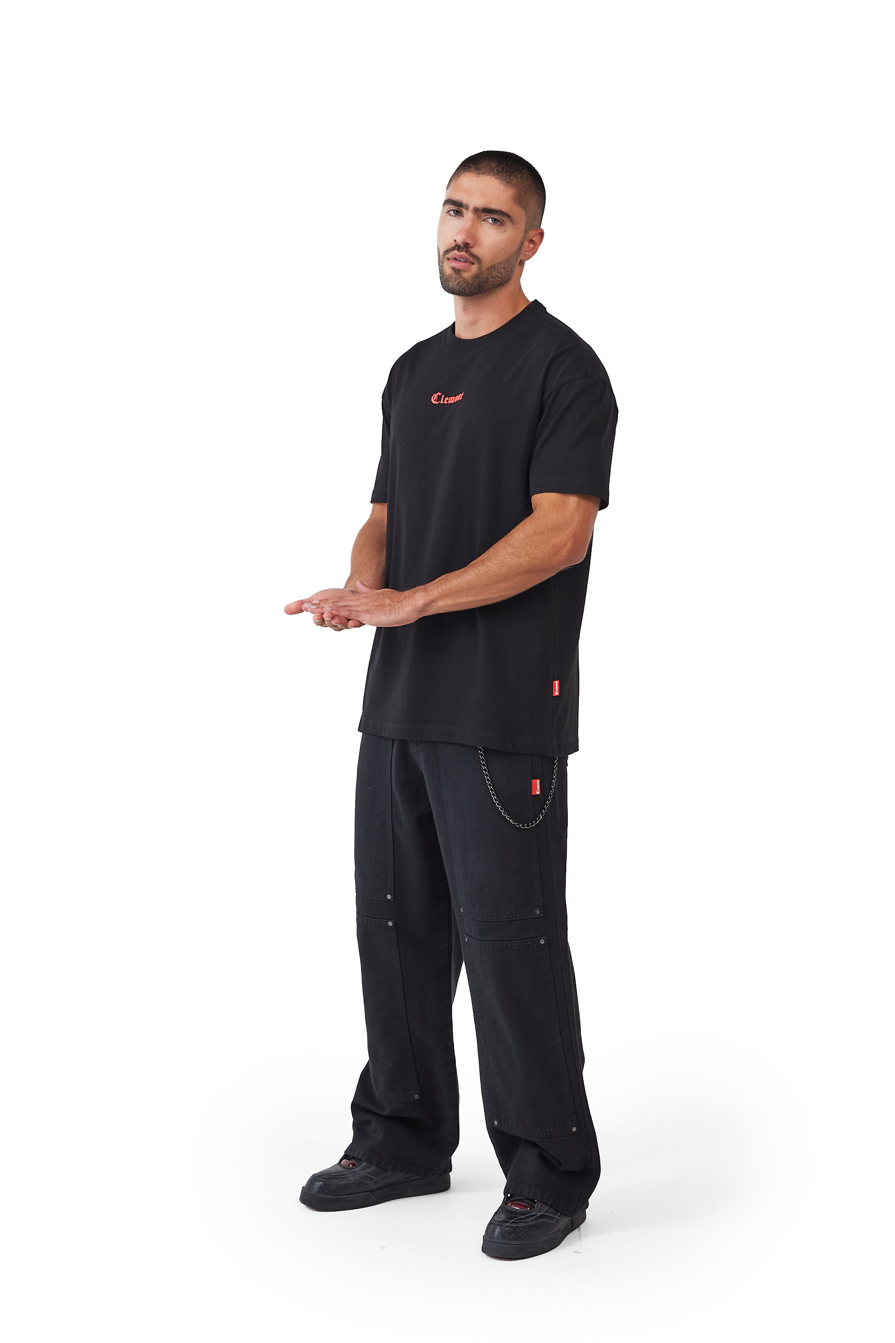 CAMISETA HOMBRE PAURA NEGRO CLEMONT