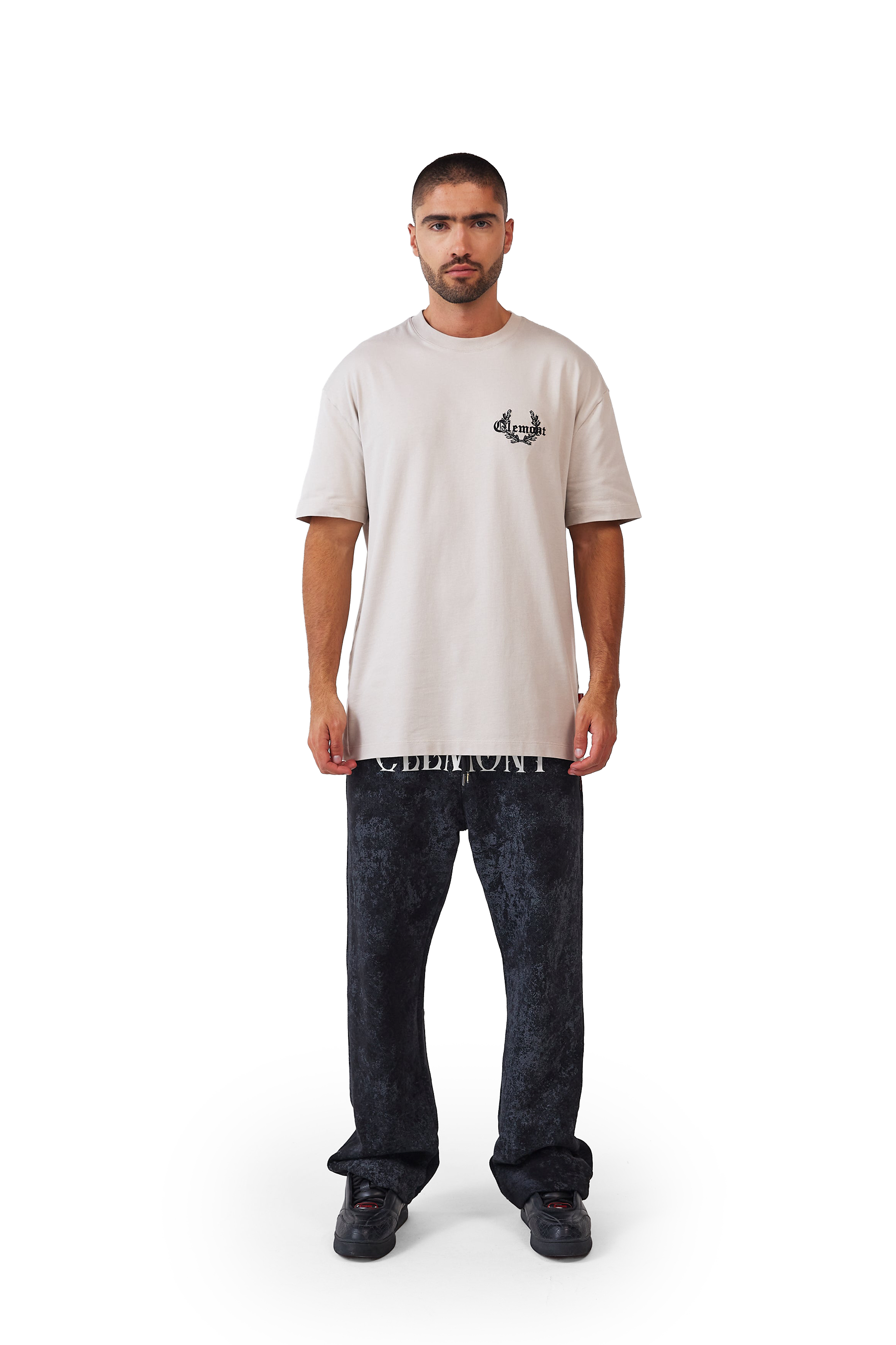 3 PACK CAMISETA HOMBRE PERICOLO NEGRO/PLATEADO/GRIS OSCURO CLEMONT