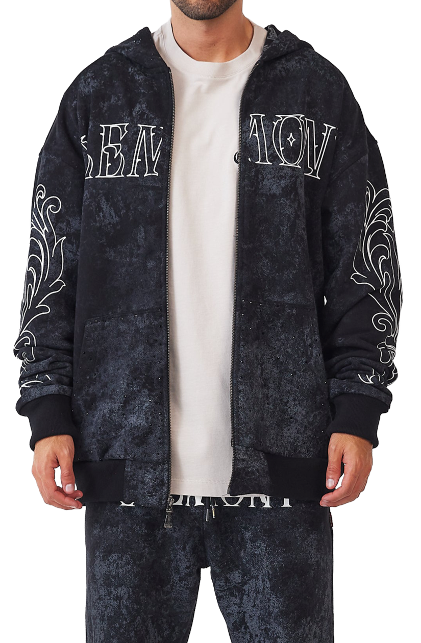 HOODIES HOMBRE MALEVOLO NEGRO CLEMONT