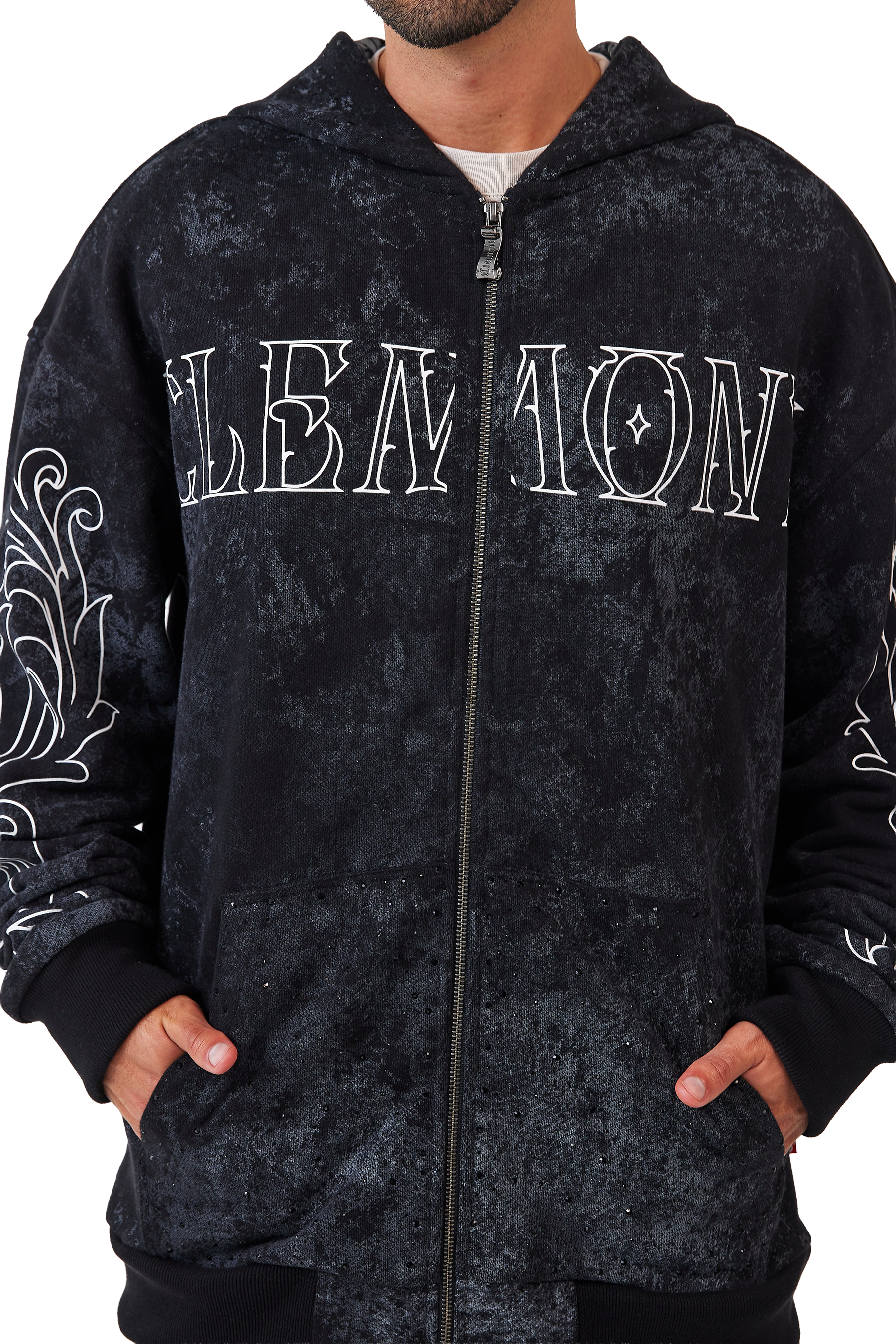 HOODIES HOMBRE MALEVOLO NEGRO CLEMONT