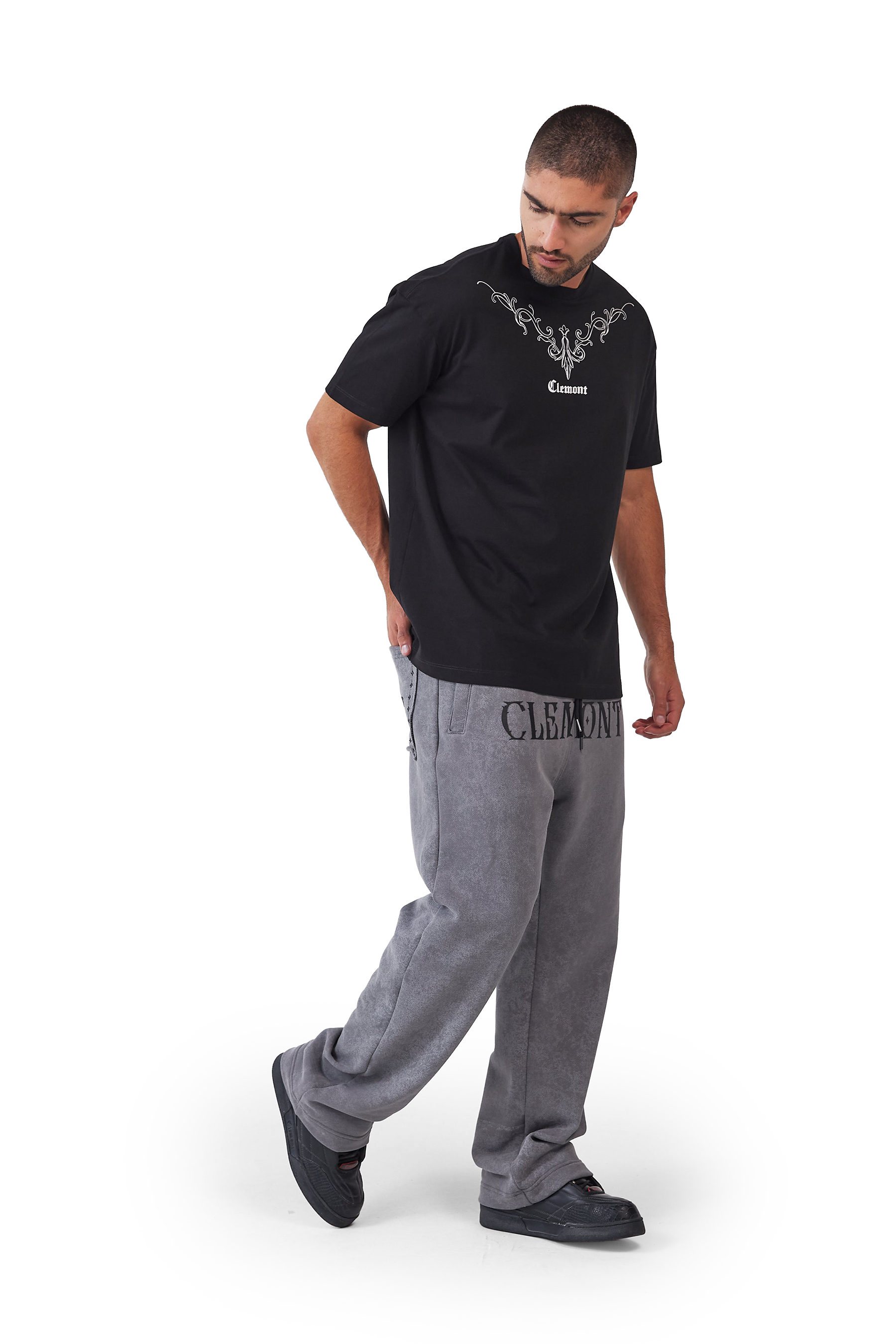 CAMISETA HOMBRE OMBRA NEGRO CLEMONT