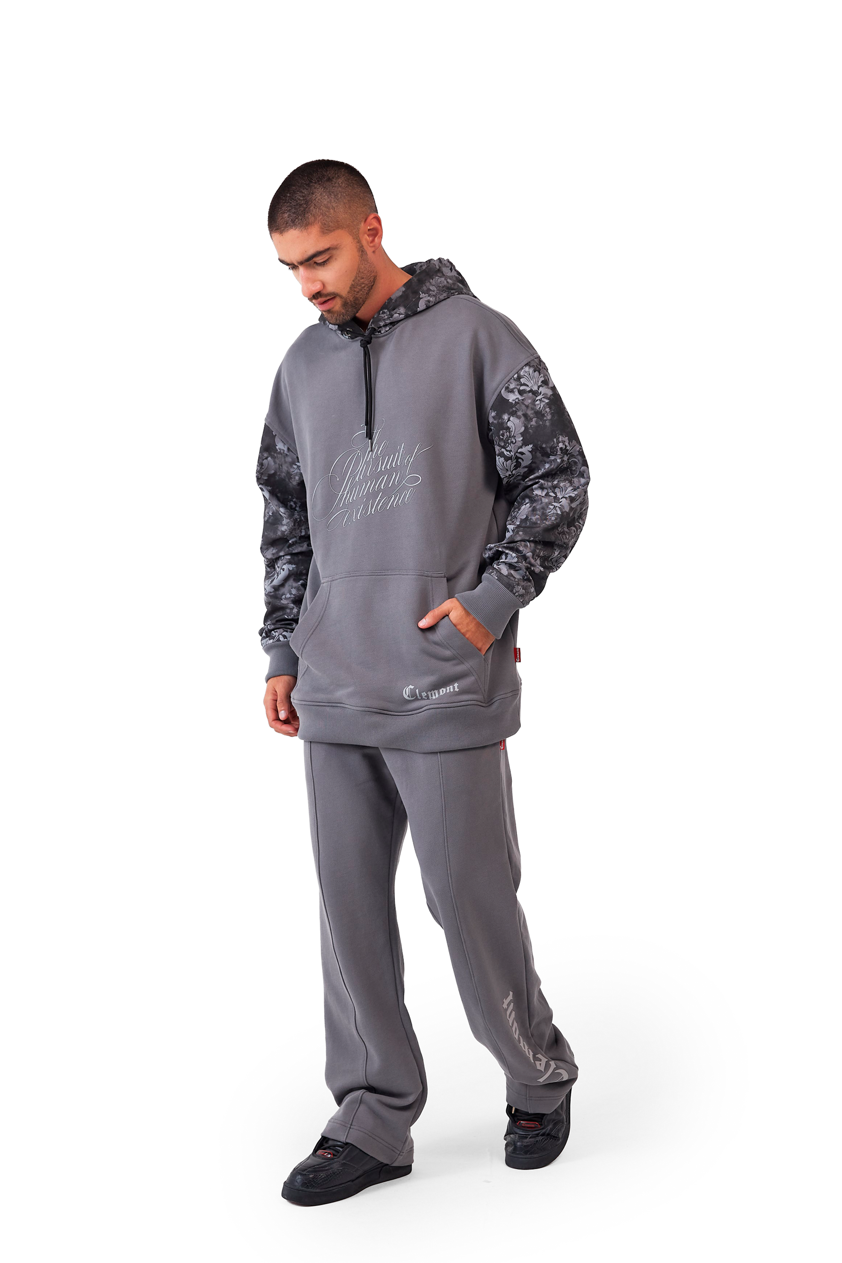 HOODIES HOMBRE INQUIETO GRIS OSCURO CLEMONT