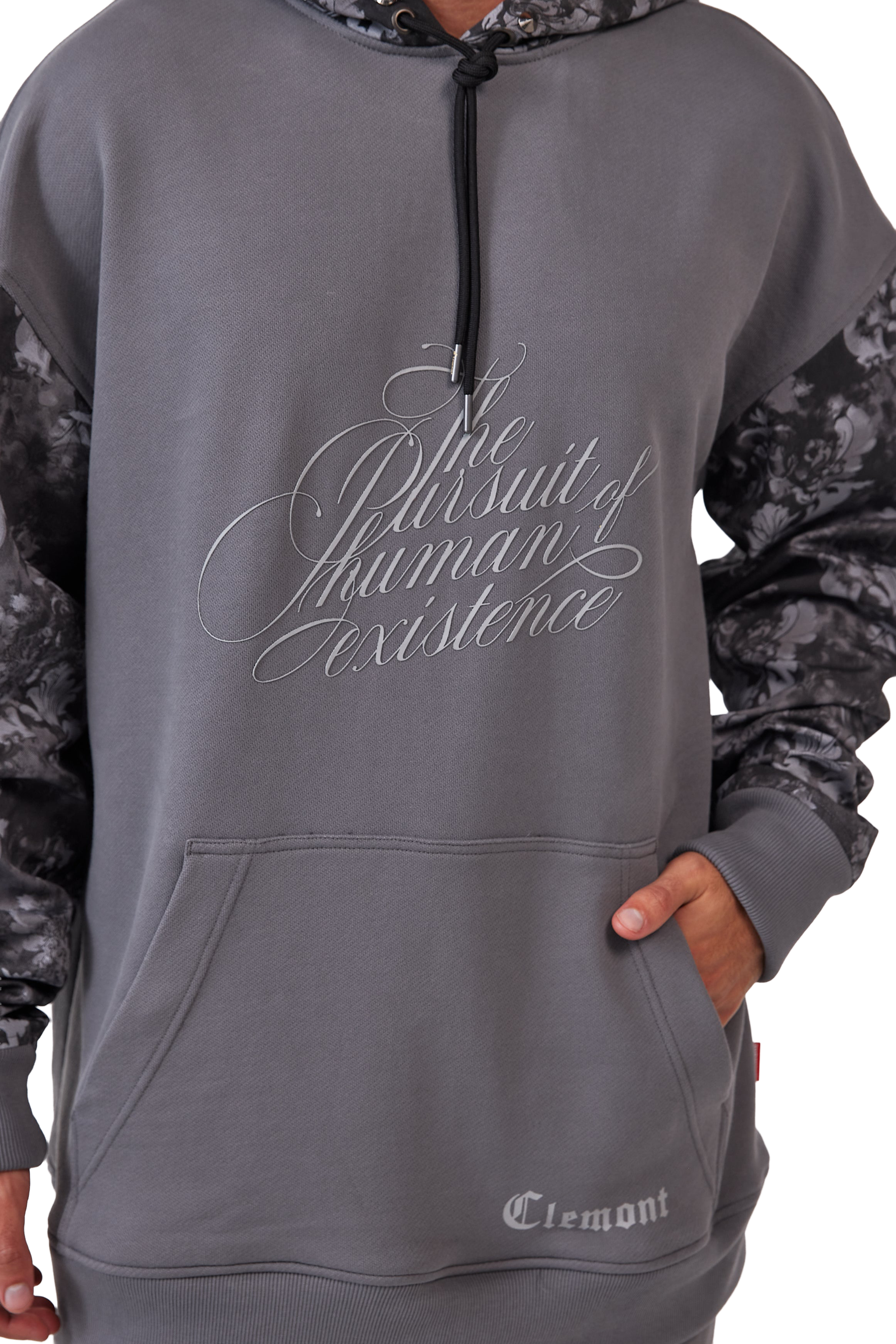 HOODIES HOMBRE INQUIETO GRIS OSCURO CLEMONT