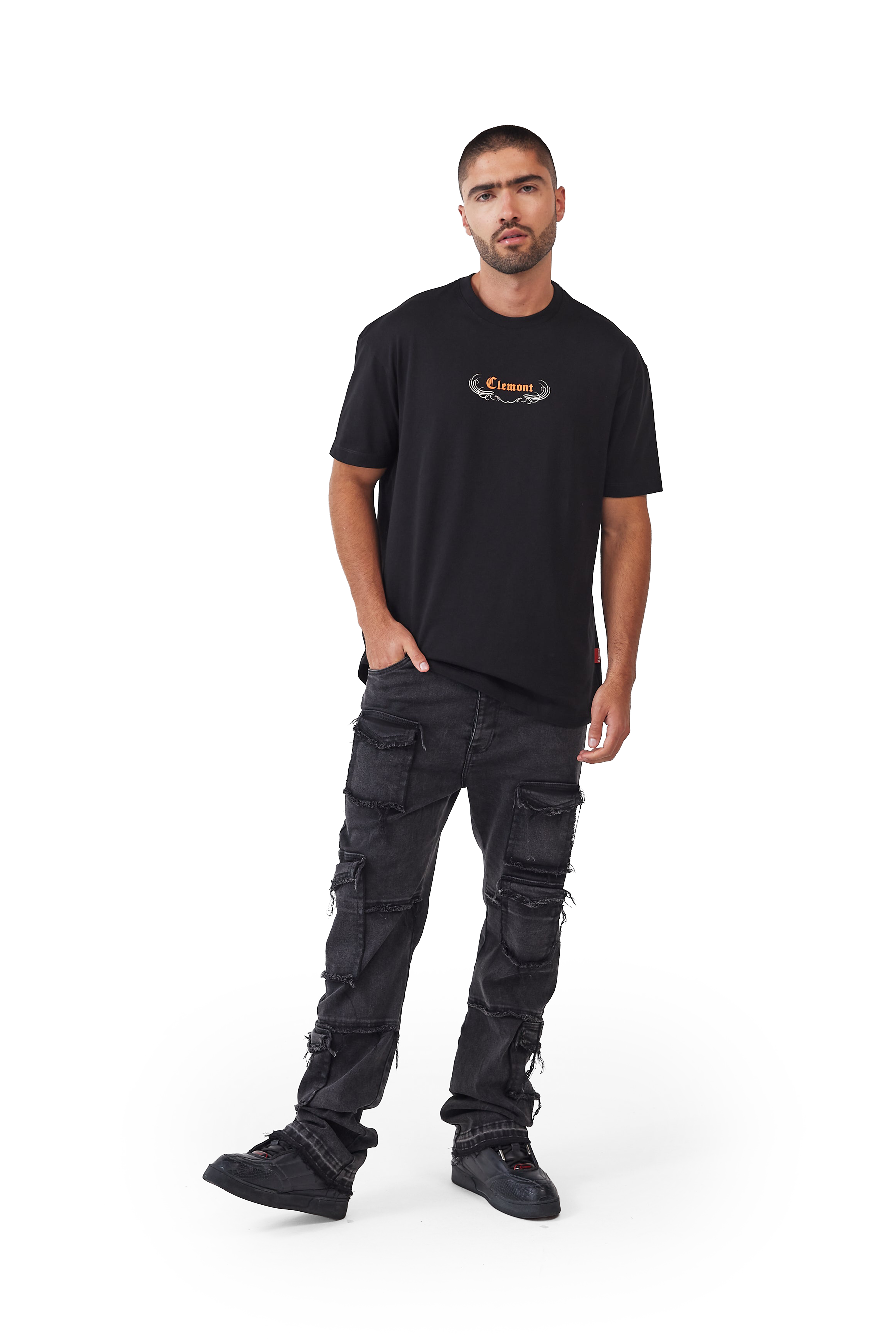 CAMISETA HOMBRE EREBO NEGRO CLEMONT