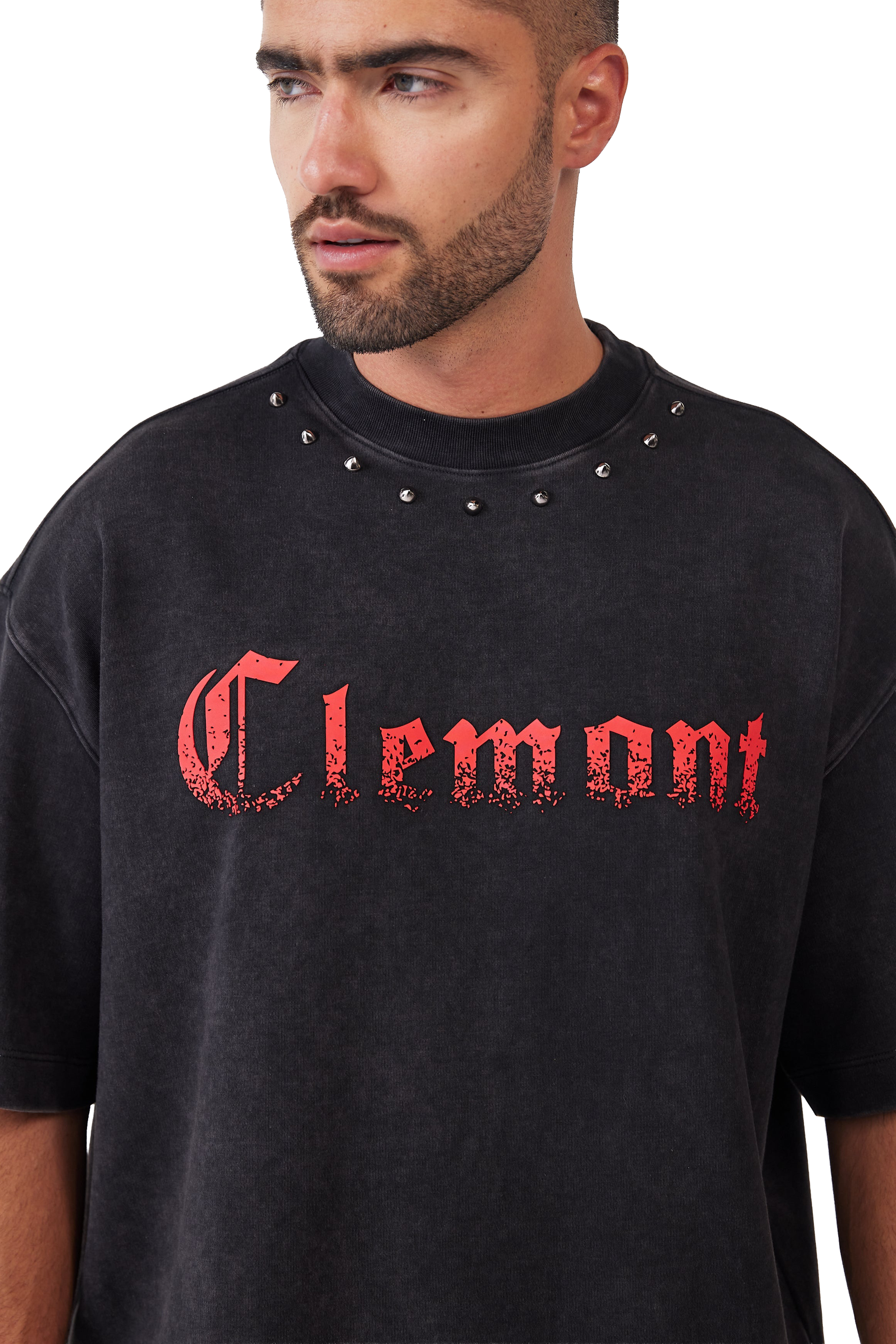 CAMISETA HOMBRE OVERSIZED ABOMINIO NEGRO CLEMONT