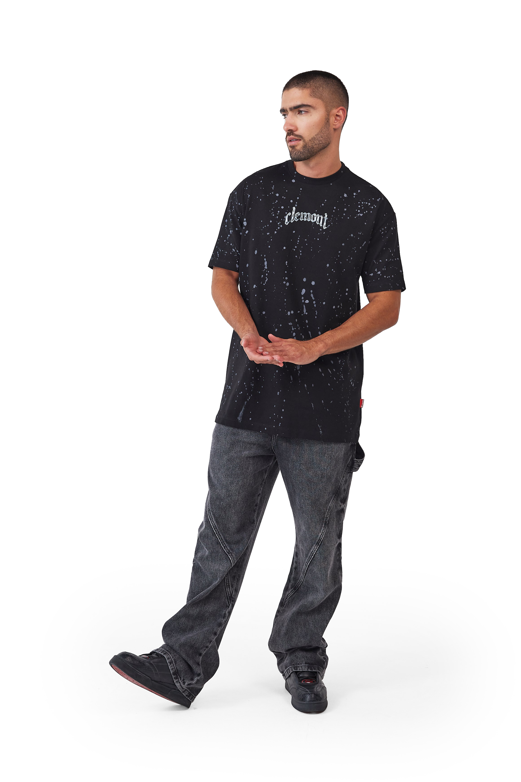 CAMISETA HOMBRE MACCHIA NEGRO CLEMONT