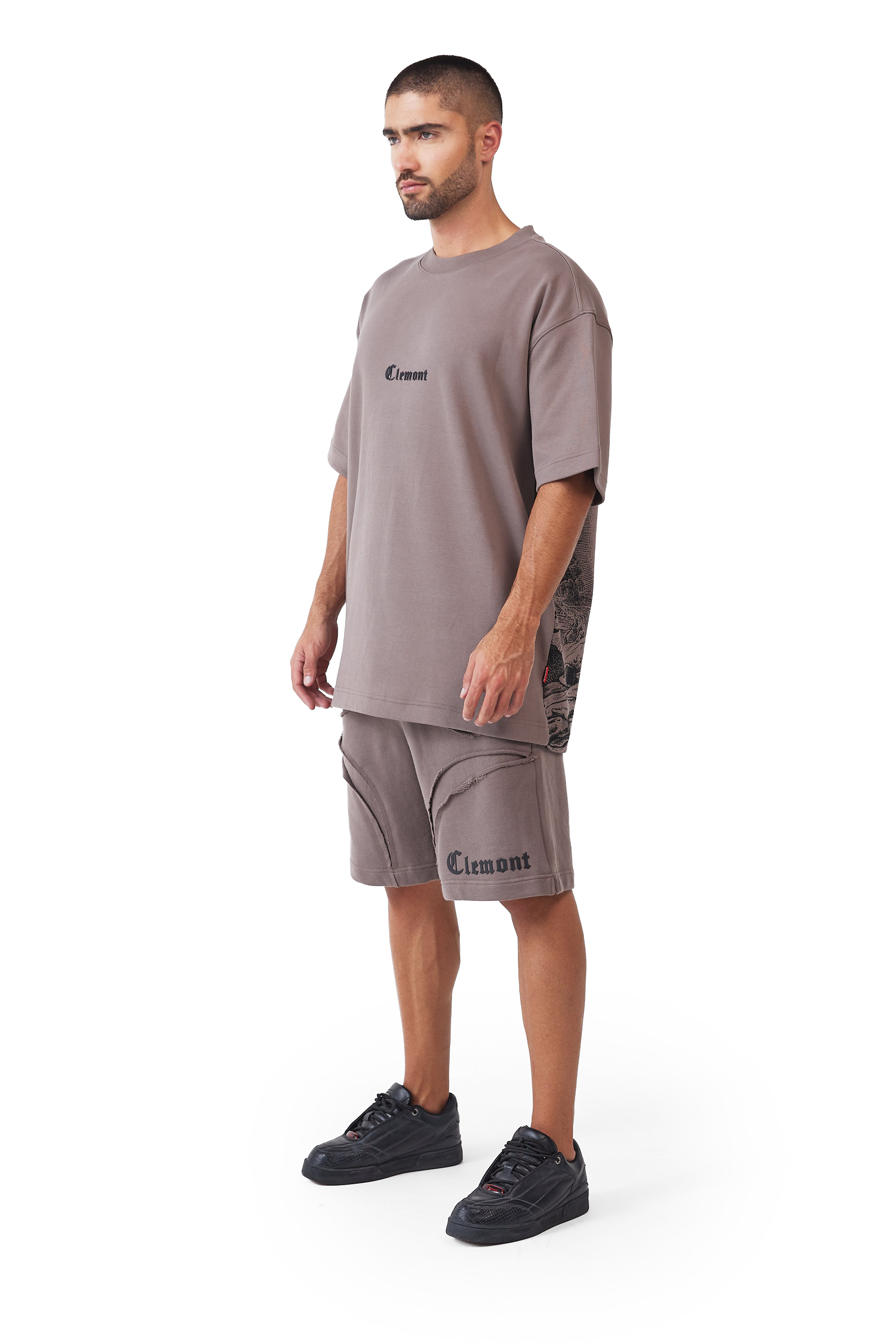 CAMISETA HOMBRE OVERSIZED PATEMA TAUPE CLEMONT