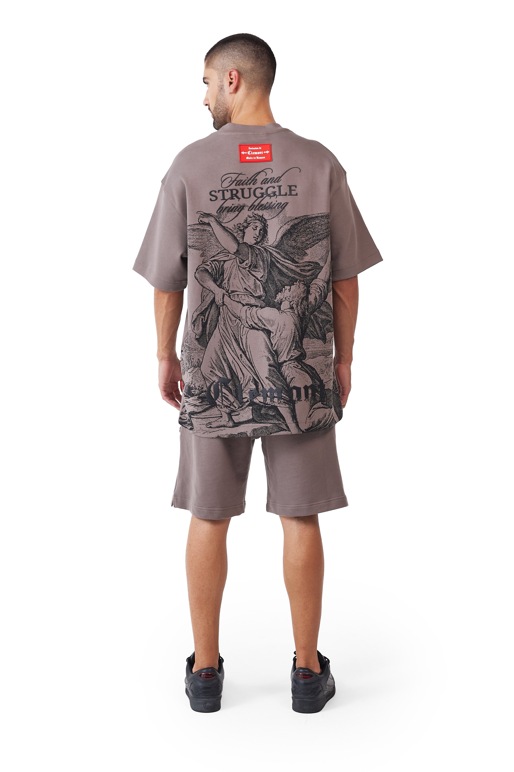 CAMISETA HOMBRE OVERSIZED PATEMA TAUPE CLEMONT