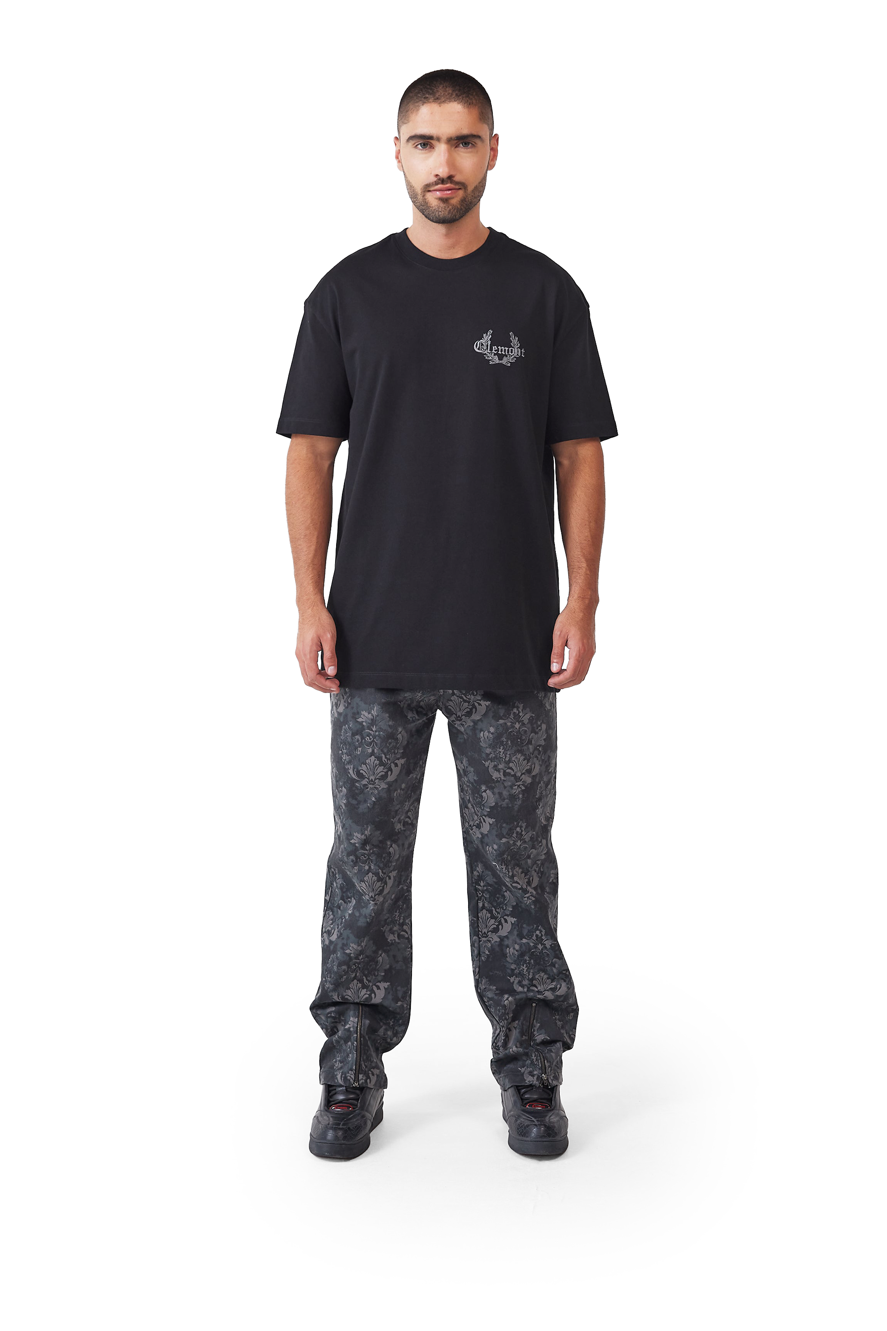 3 PACK CAMISETA HOMBRE PERICOLO NEGRO/PLATEADO/GRIS OSCURO CLEMONT