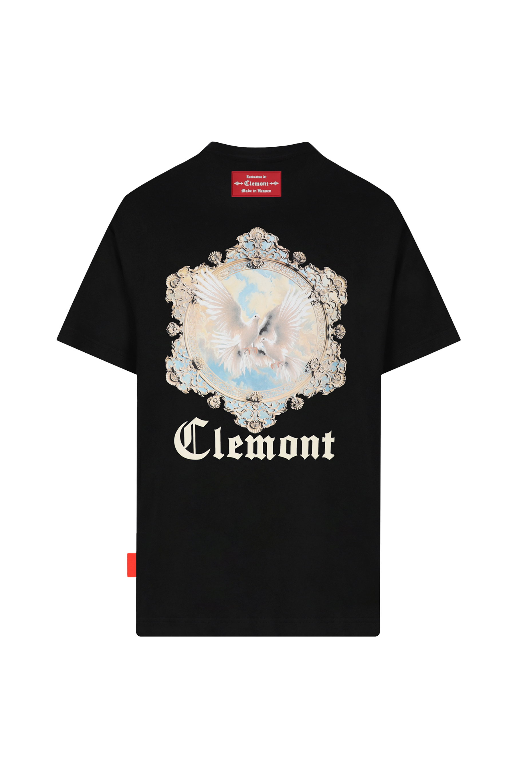 T-SHIRT MEN OVERSIZED FULGORE BLACK CLEMONT