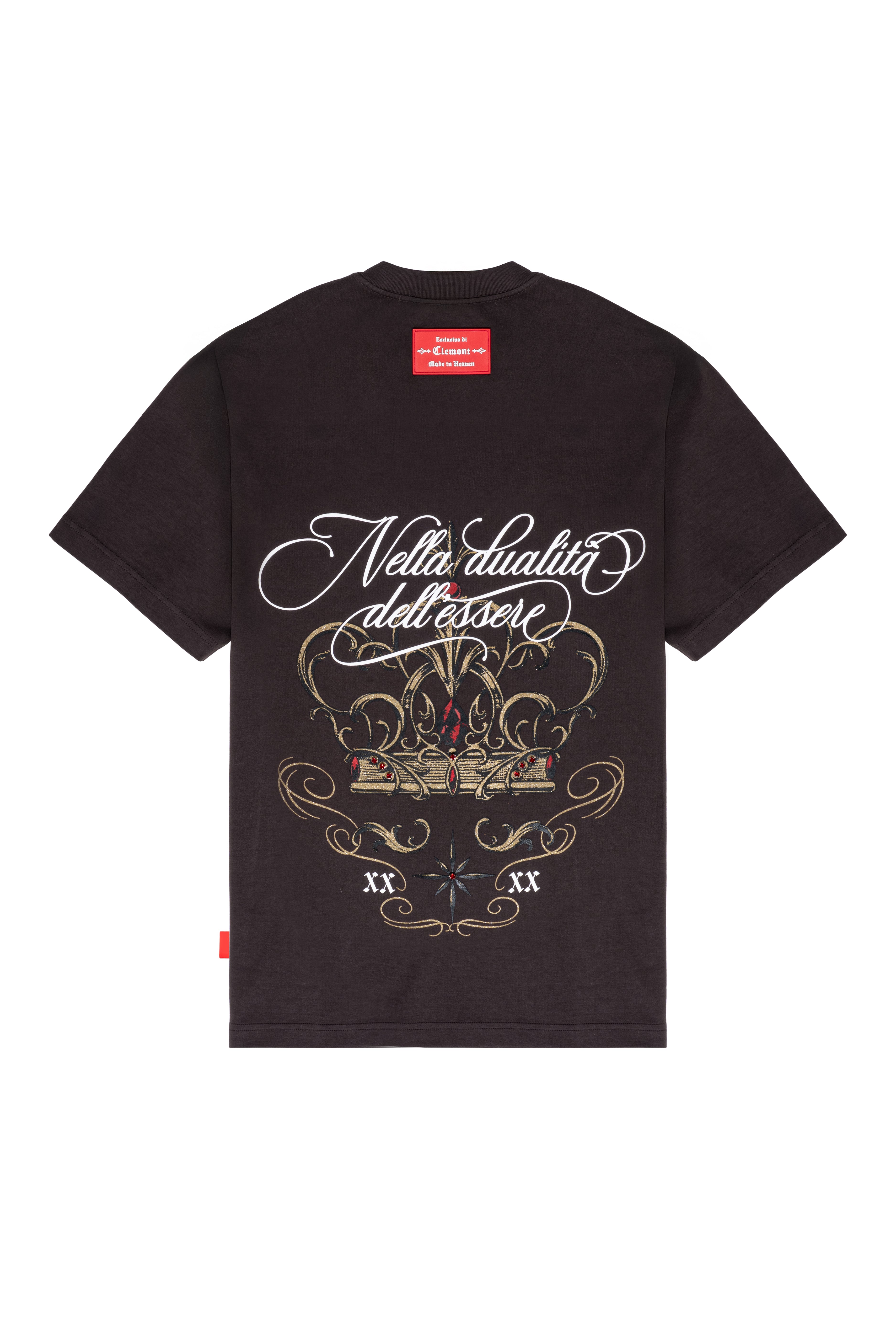 CAMISETA OVERSIZED MASCULINO FILIGRANA MOCCA CLEMONT