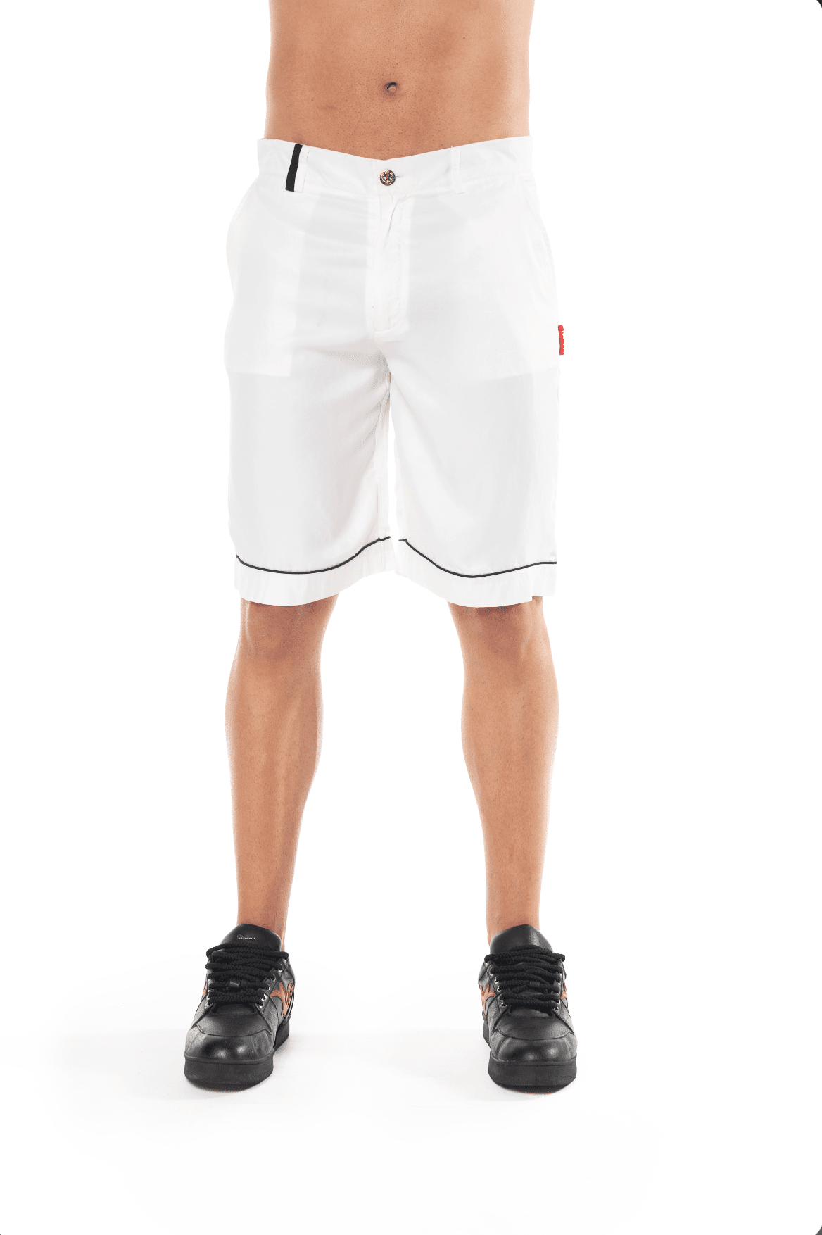 BERMUDA NOBILE CREMA/NEGRO MASCULINO CLEMONT - CLEMONT.CO S.A.S.