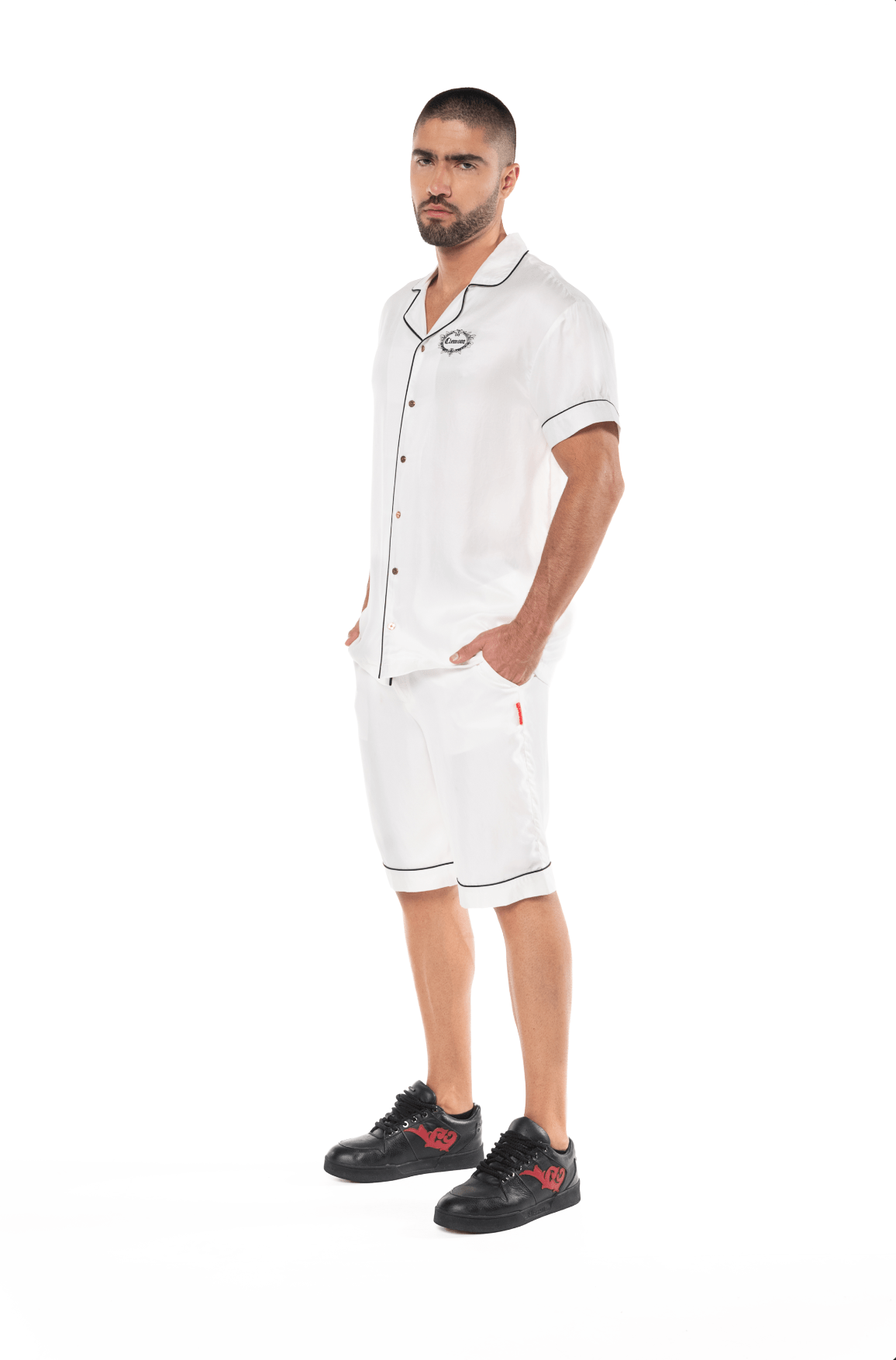 CAMISA DINAMO CREMA/NEGRO MASCULINO CLEMONT - CLEMONT.CO S.A.S.