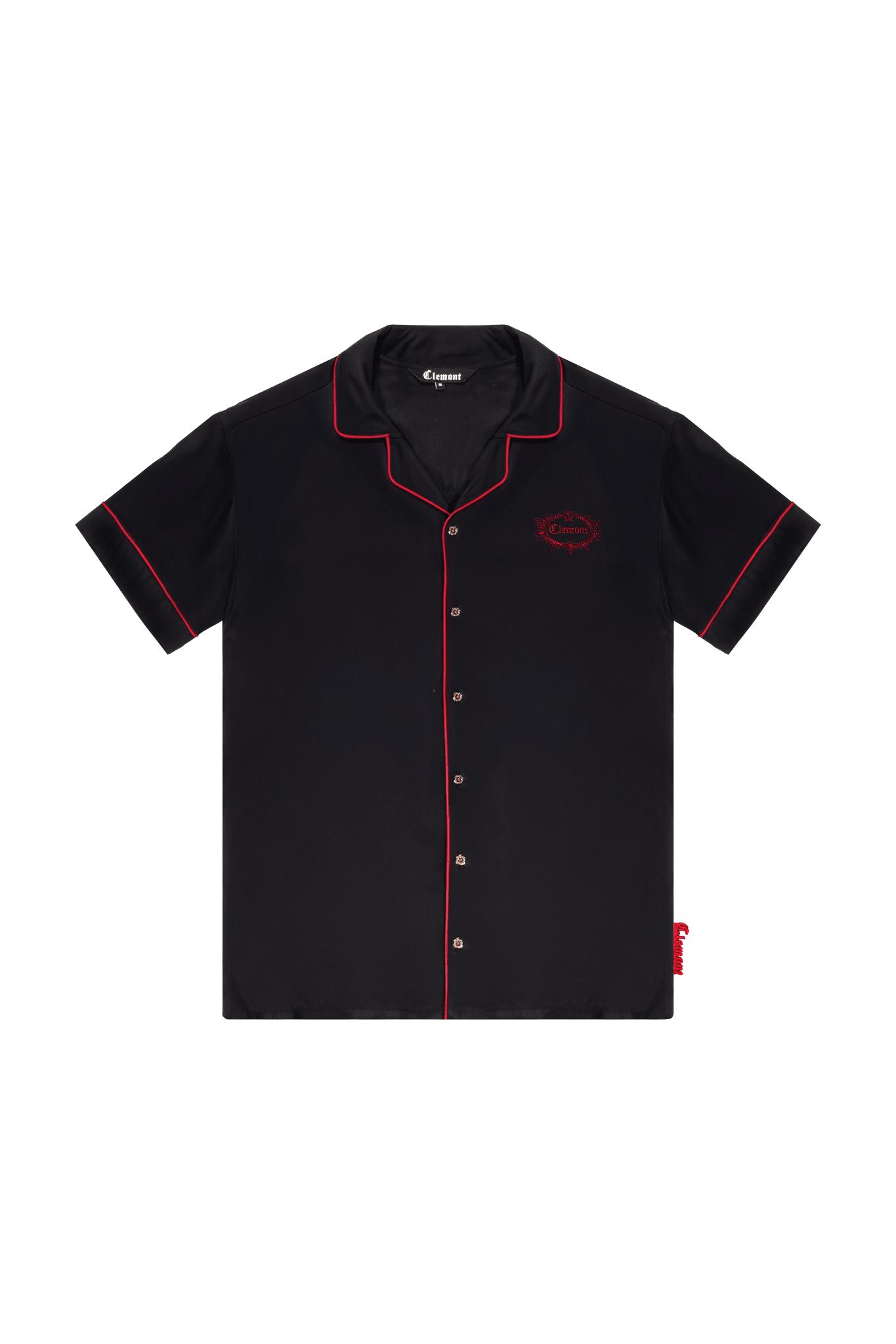 CAMISA DINAMO NEGRO ROJO MASCULINO CLEMONT - Clemont Oficial