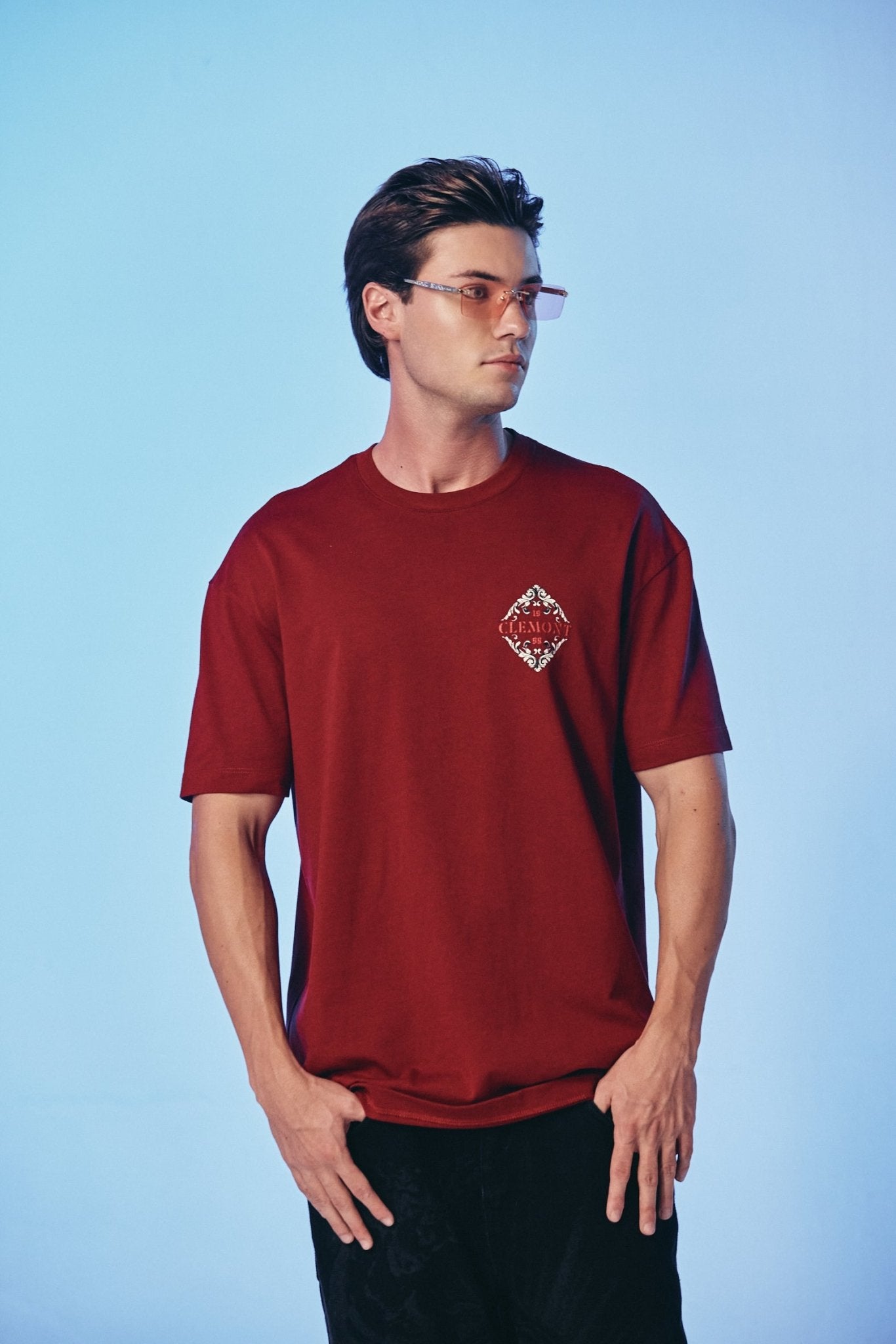 CAMISETA HOMBRE ECLISSATO VINO TINTO CLEMONT - Clemont Oficial