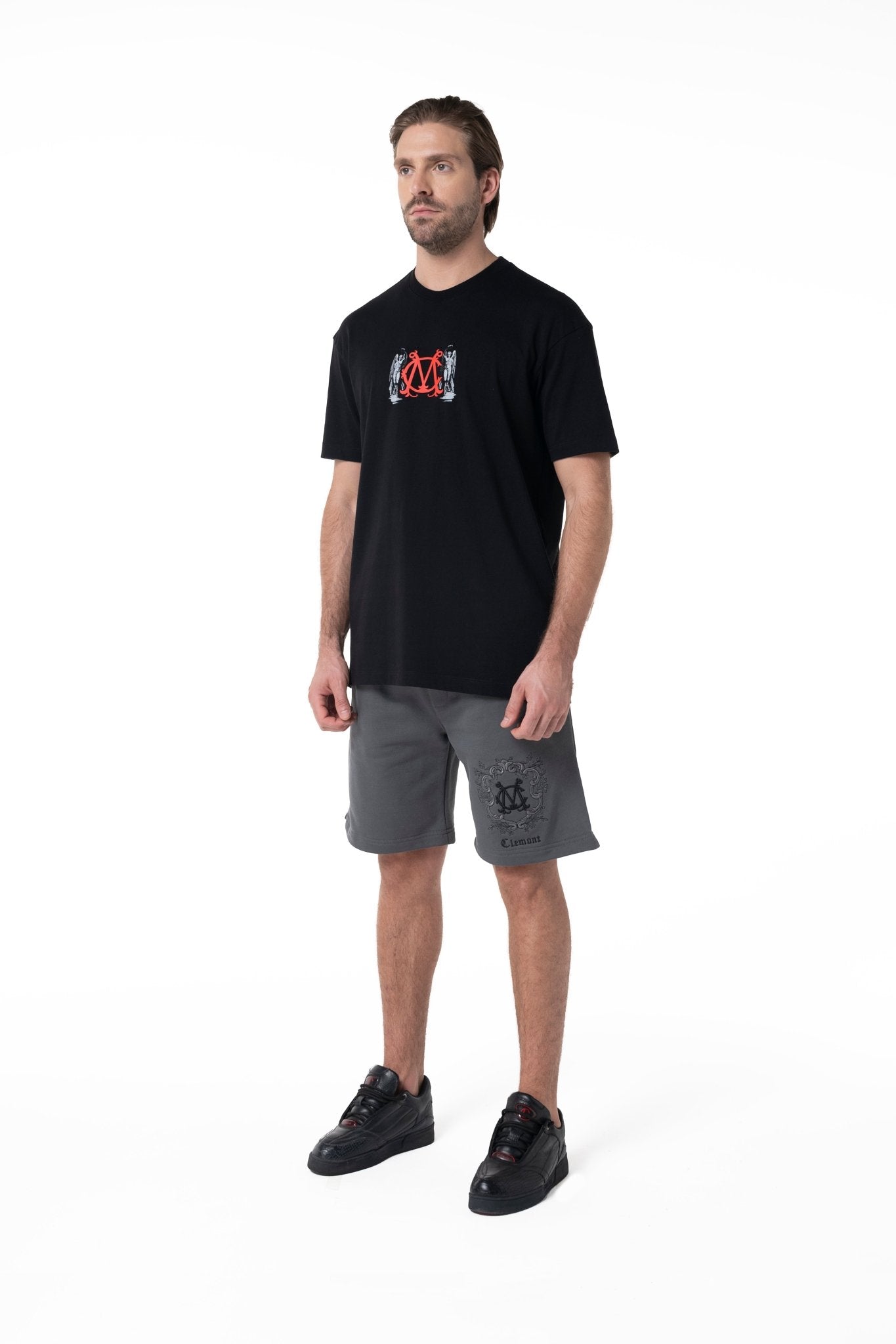 CAMISETA HOMBRE INCRESPATURA NEGRO CLEMONT - Clemont Oficial