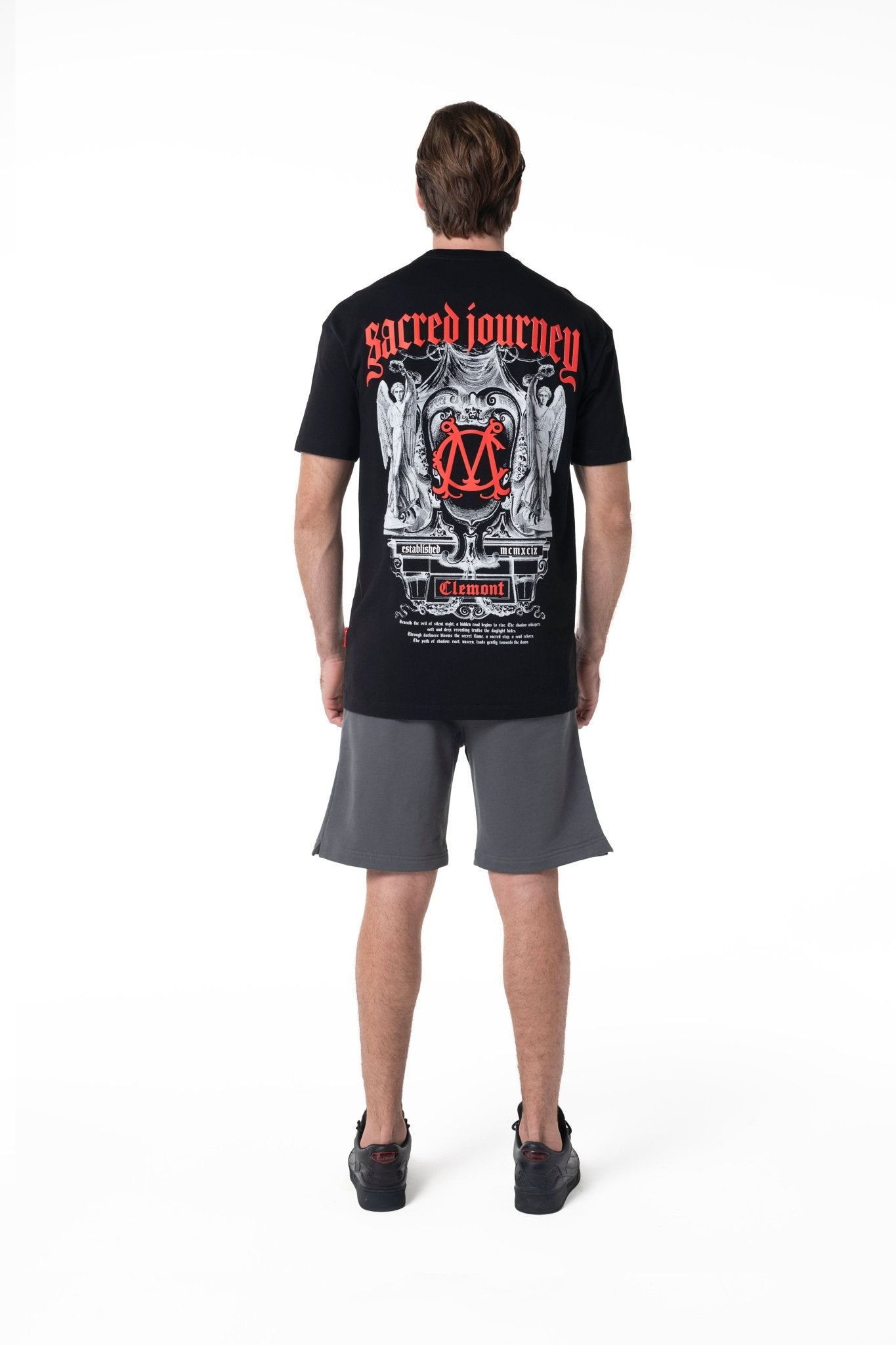 CAMISETA HOMBRE INCRESPATURA NEGRO CLEMONT - Clemont Oficial