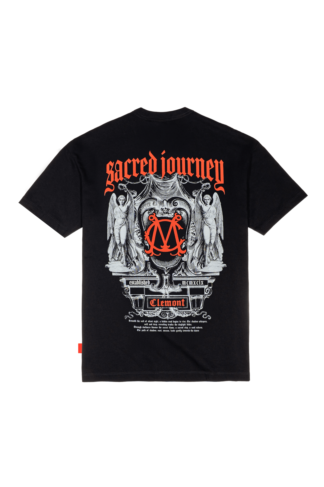 CAMISETA HOMBRE INCRESPATURA NEGRO CLEMONT - Clemont Oficial