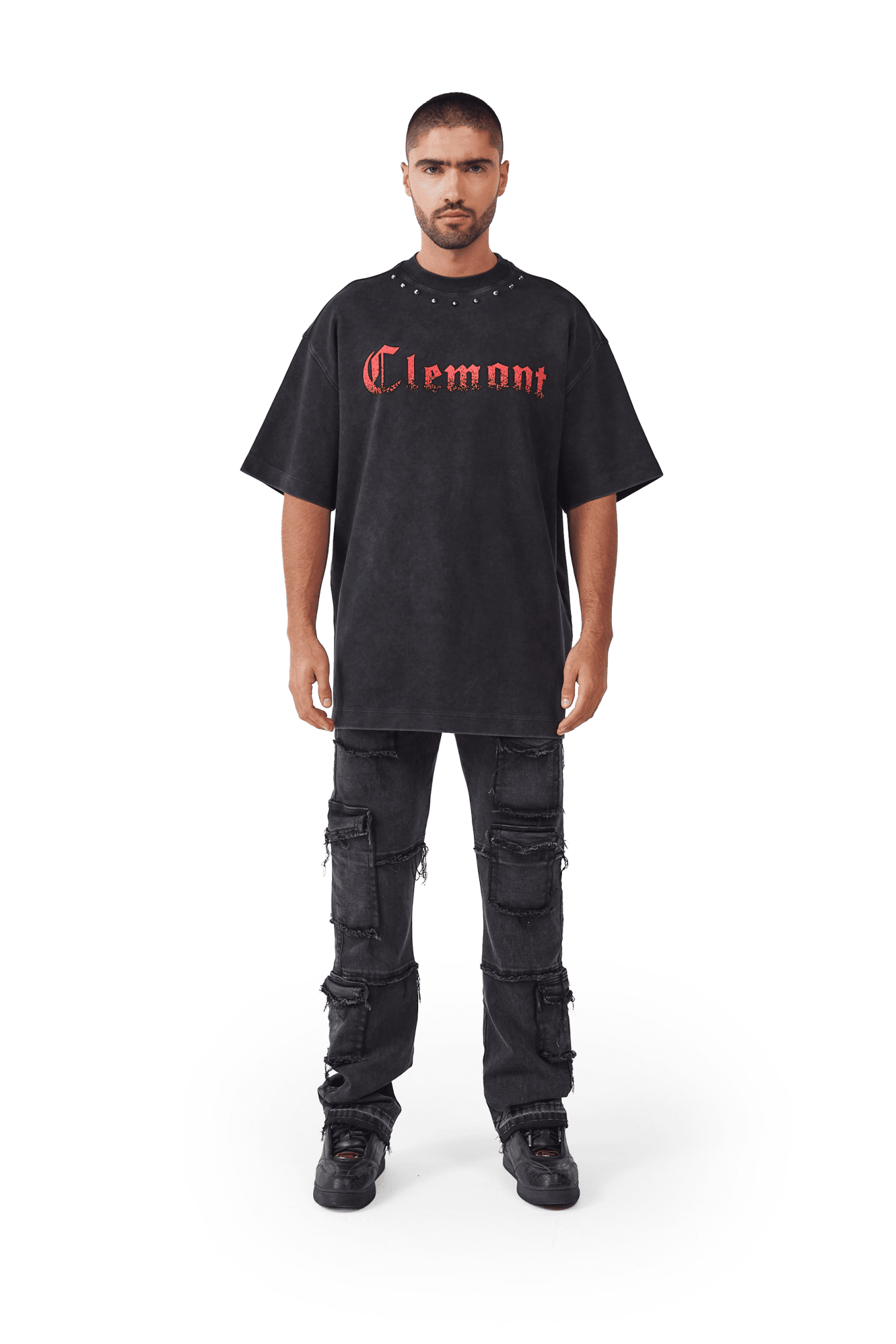 CAMISETA HOMBRE OVERSIZED ABOMINIO NEGRO CLEMONT - CLEMONT.CO S.A.S.