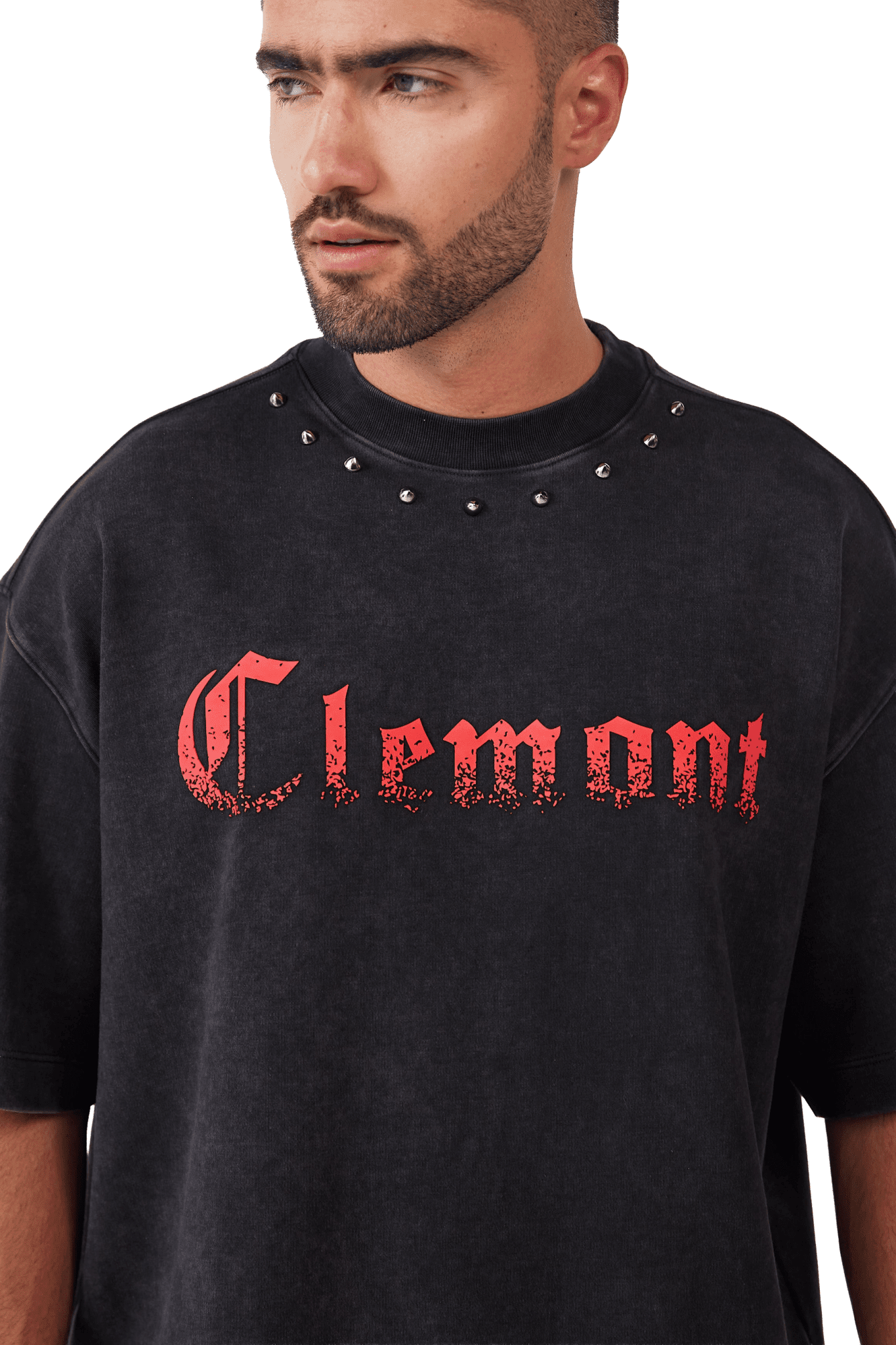 CAMISETA HOMBRE OVERSIZED ABOMINIO NEGRO CLEMONT - CLEMONT.CO S.A.S.