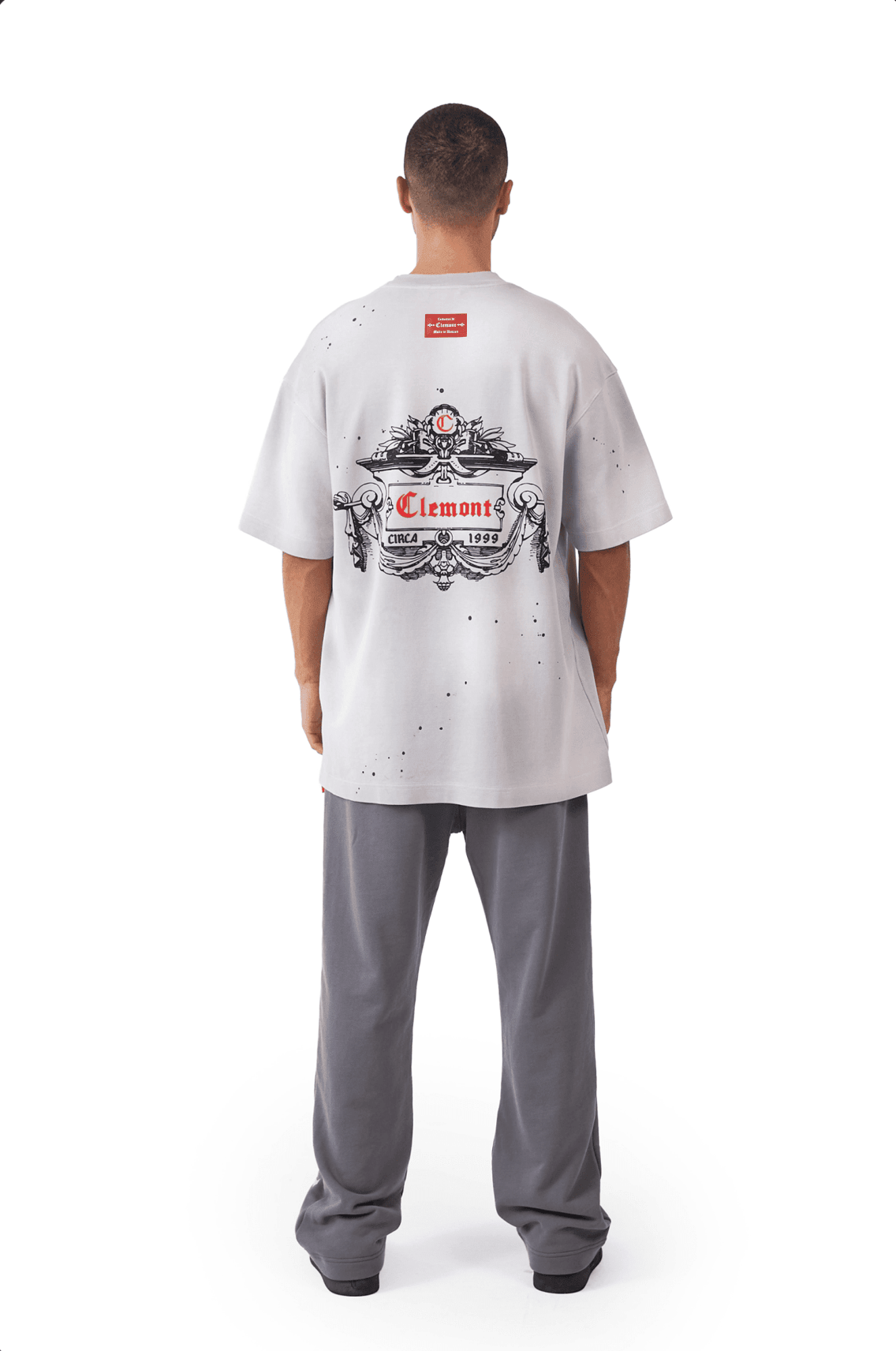 CAMISETA HOMBRE OVERSIZED DISORDINE GRIS CLEMONT - Clemont Oficial