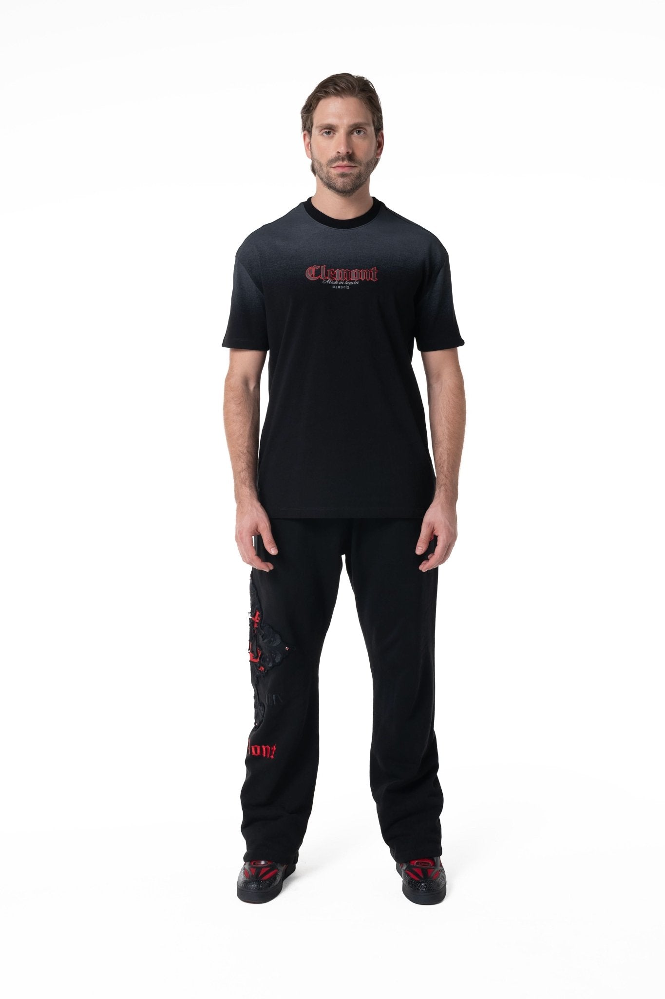 CAMISETA HOMBRE VELARIO NEGRO CLEMONT - Clemont Oficial