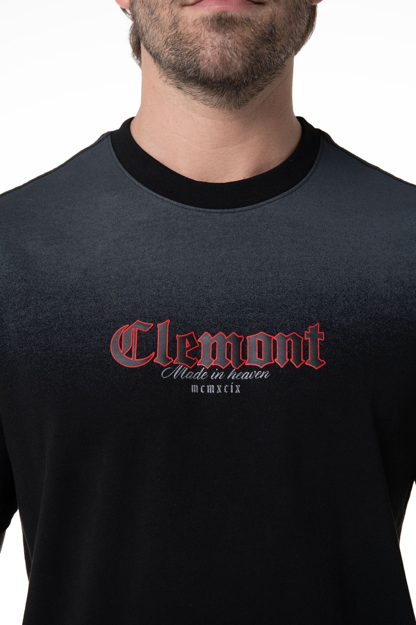 CAMISETA HOMBRE VELARIO NEGRO CLEMONT - Clemont Oficial