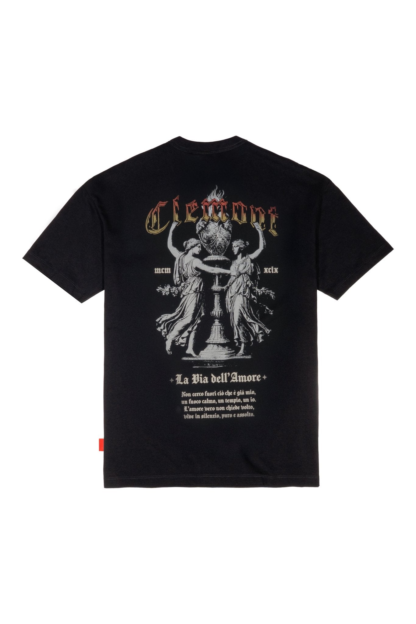 CAMISETA MASCULINA ABBRACCIO NEGRO CLEMONT - Clemont Oficial
